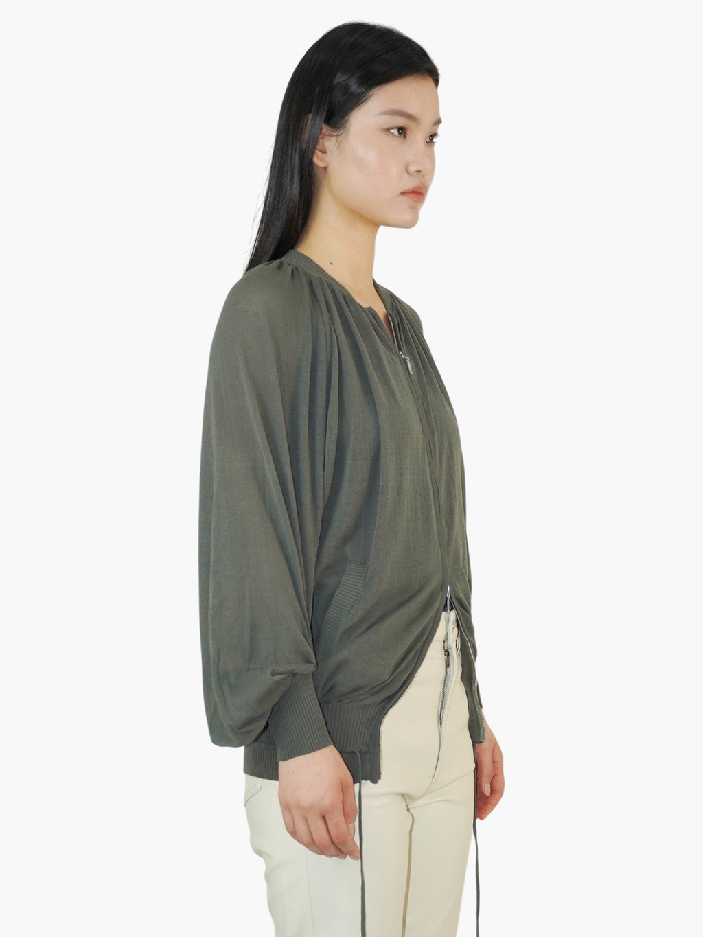Double-Zip Sweater