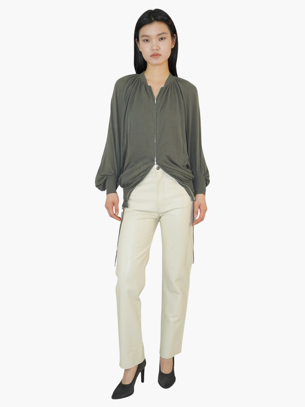 Double-Zip Sweater