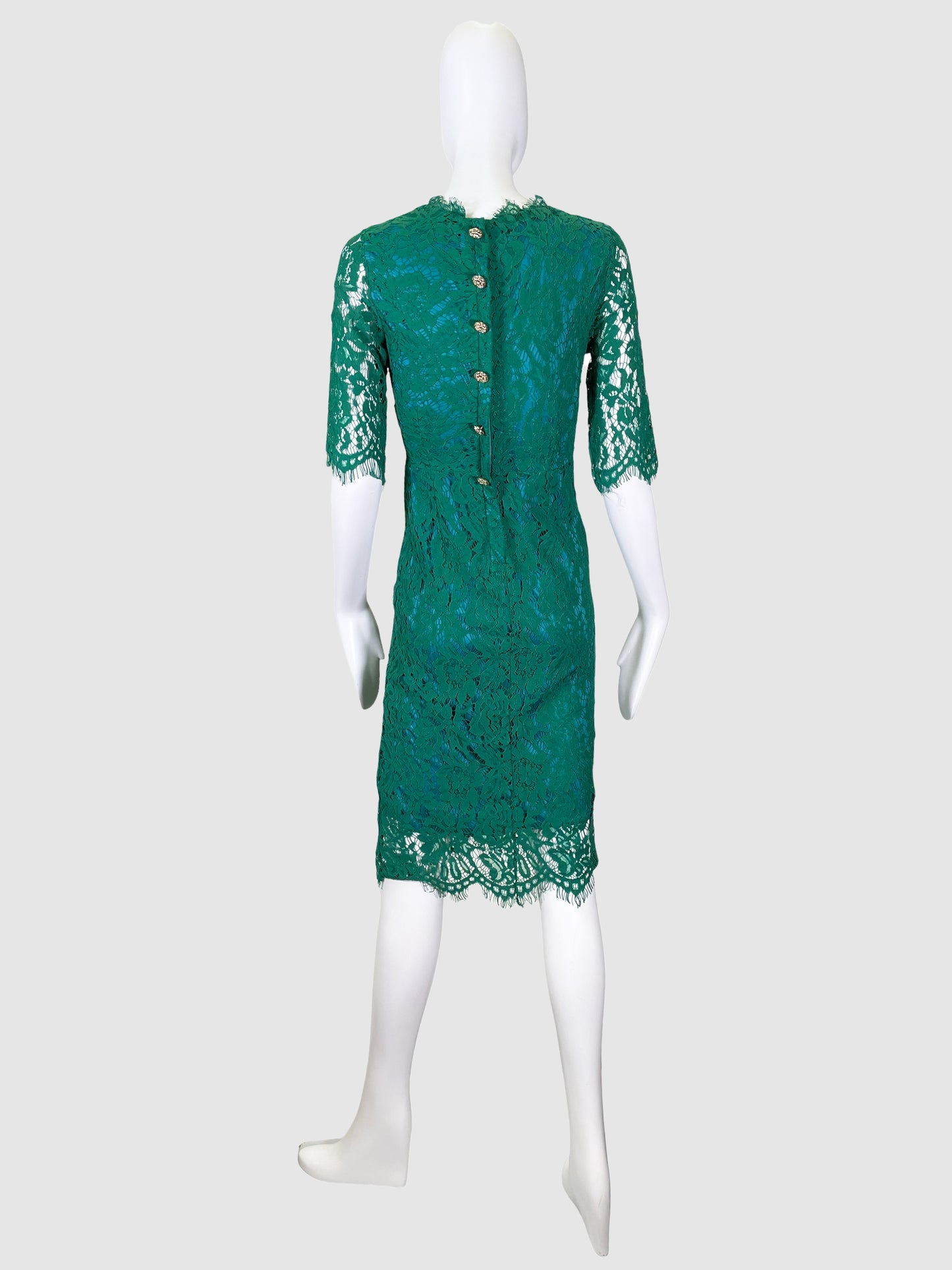 Metisu Green Lace Dress - Size S