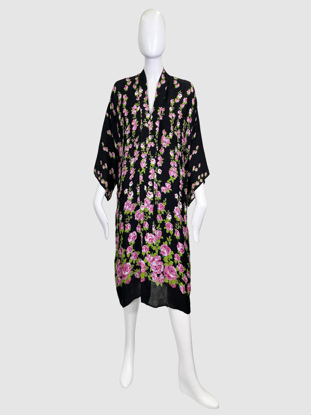 Gucci Rose Print Robe - Size 36