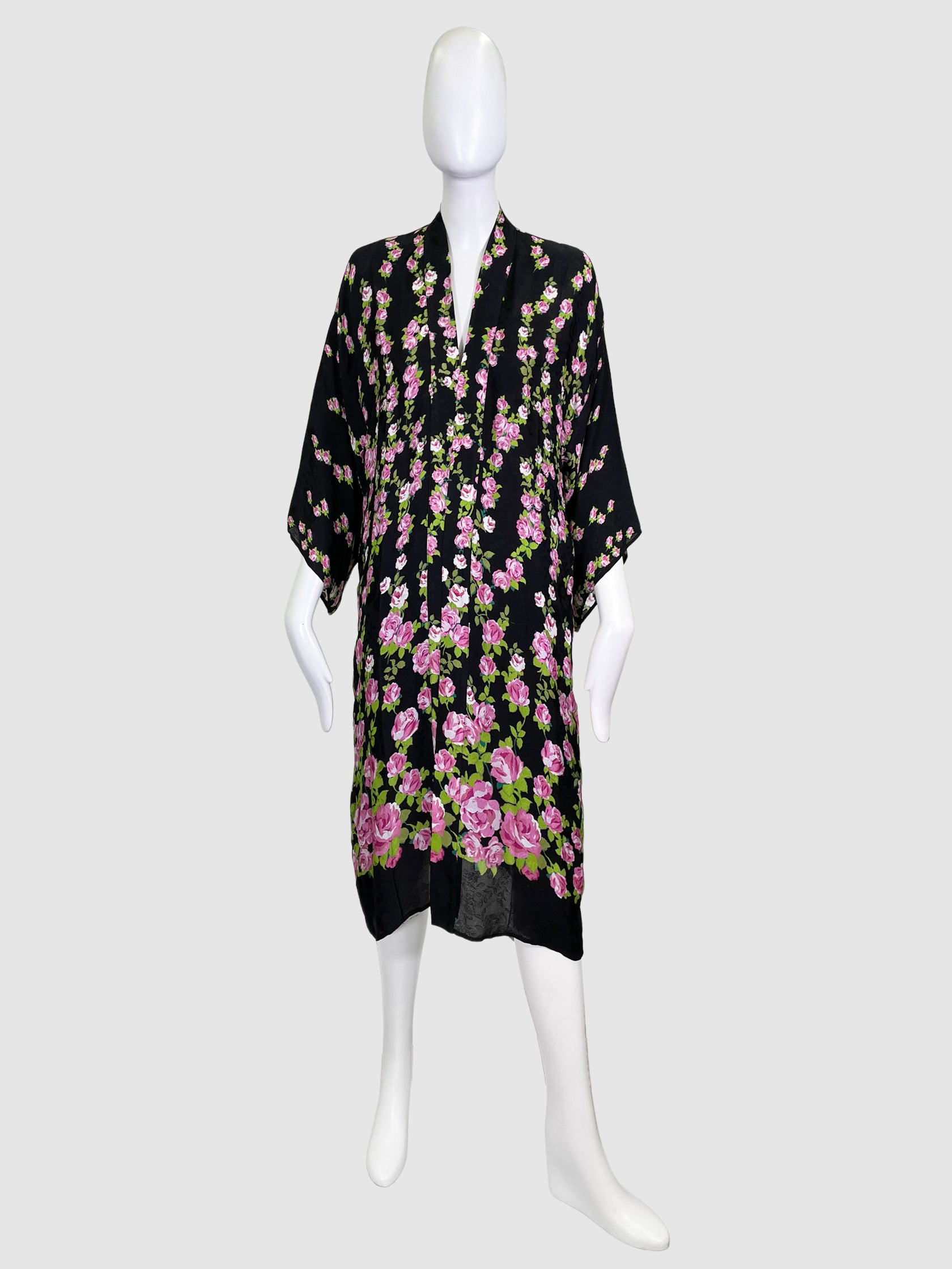 Gucci Rose Print Robe - Size 36