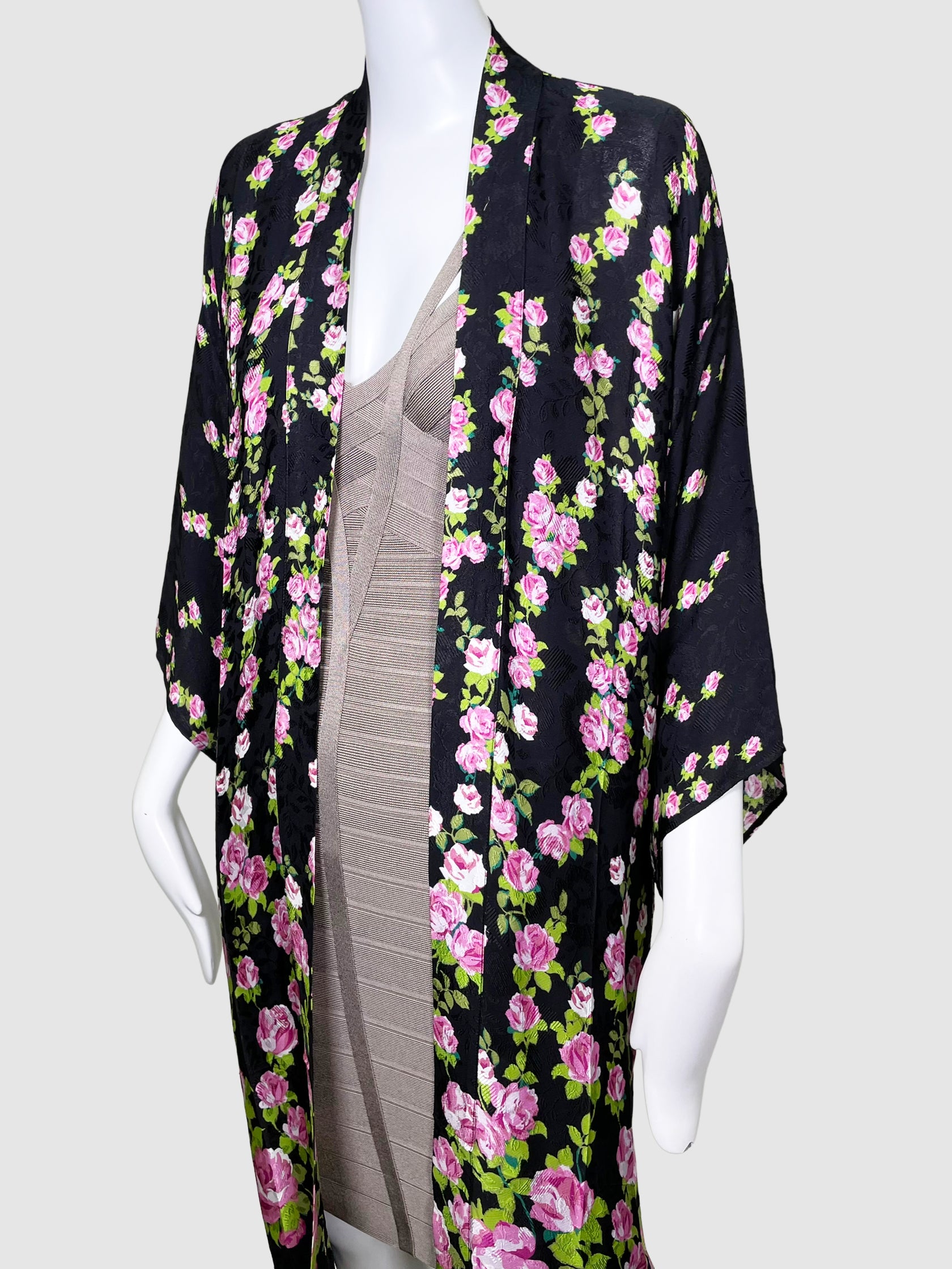 Gucci Rose Print Robe - Size 36