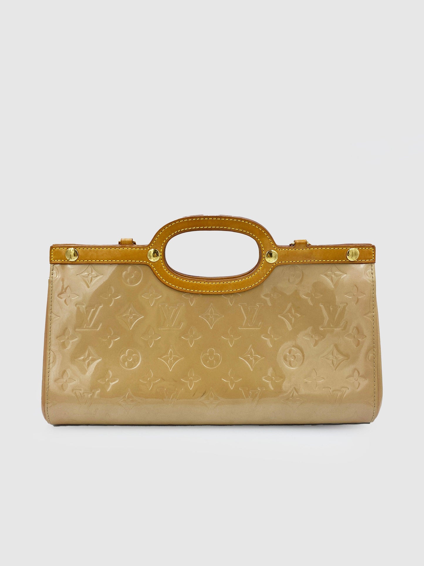 Louis Vuitton Beige Vernis Roxbury Drive Bag