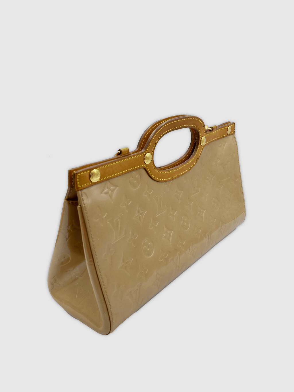 Louis Vuitton Beige Vernis Roxbury Drive Bag