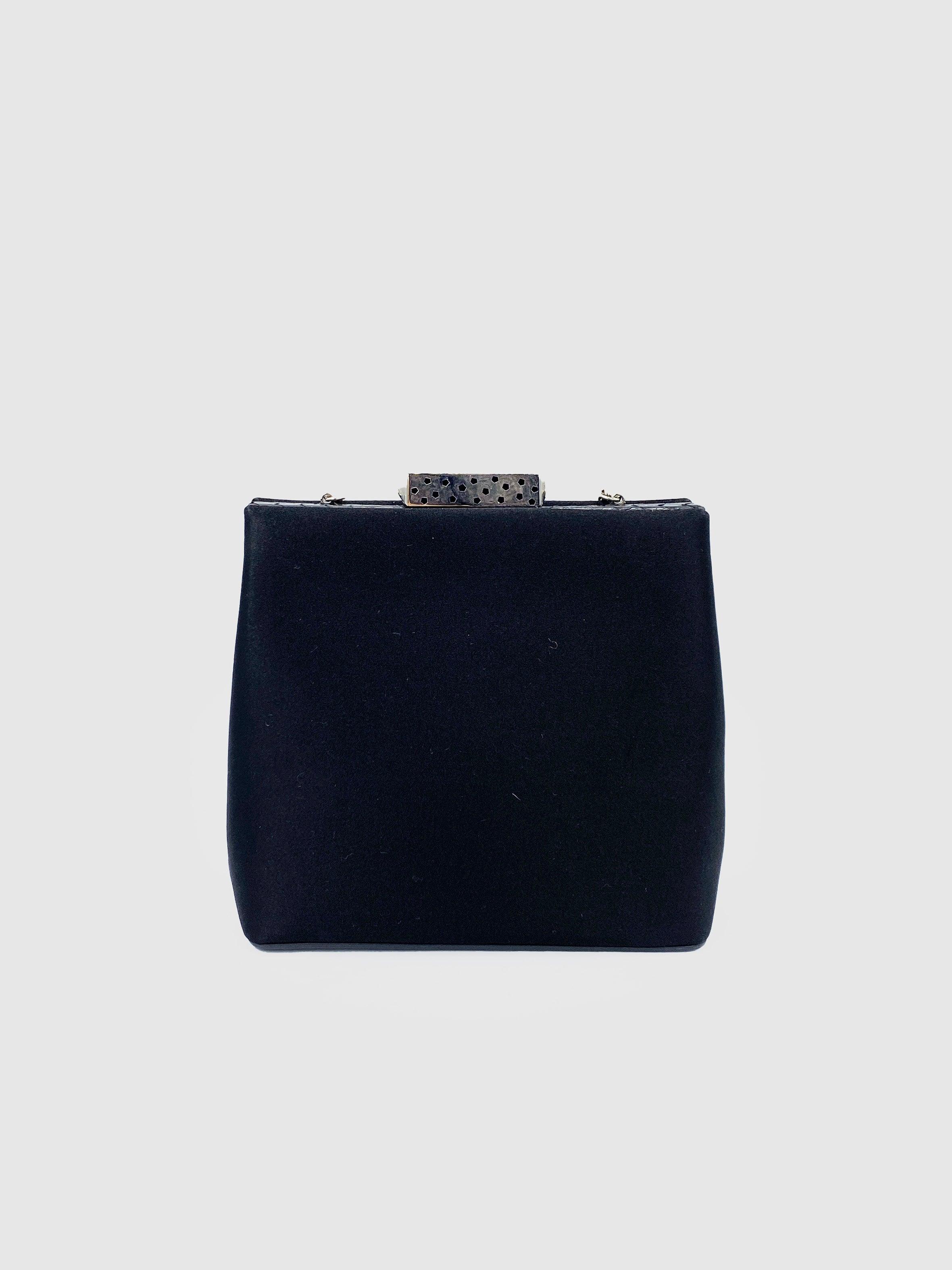 Cartier Grossgrain Structured Clutch - Second Nature Boutique