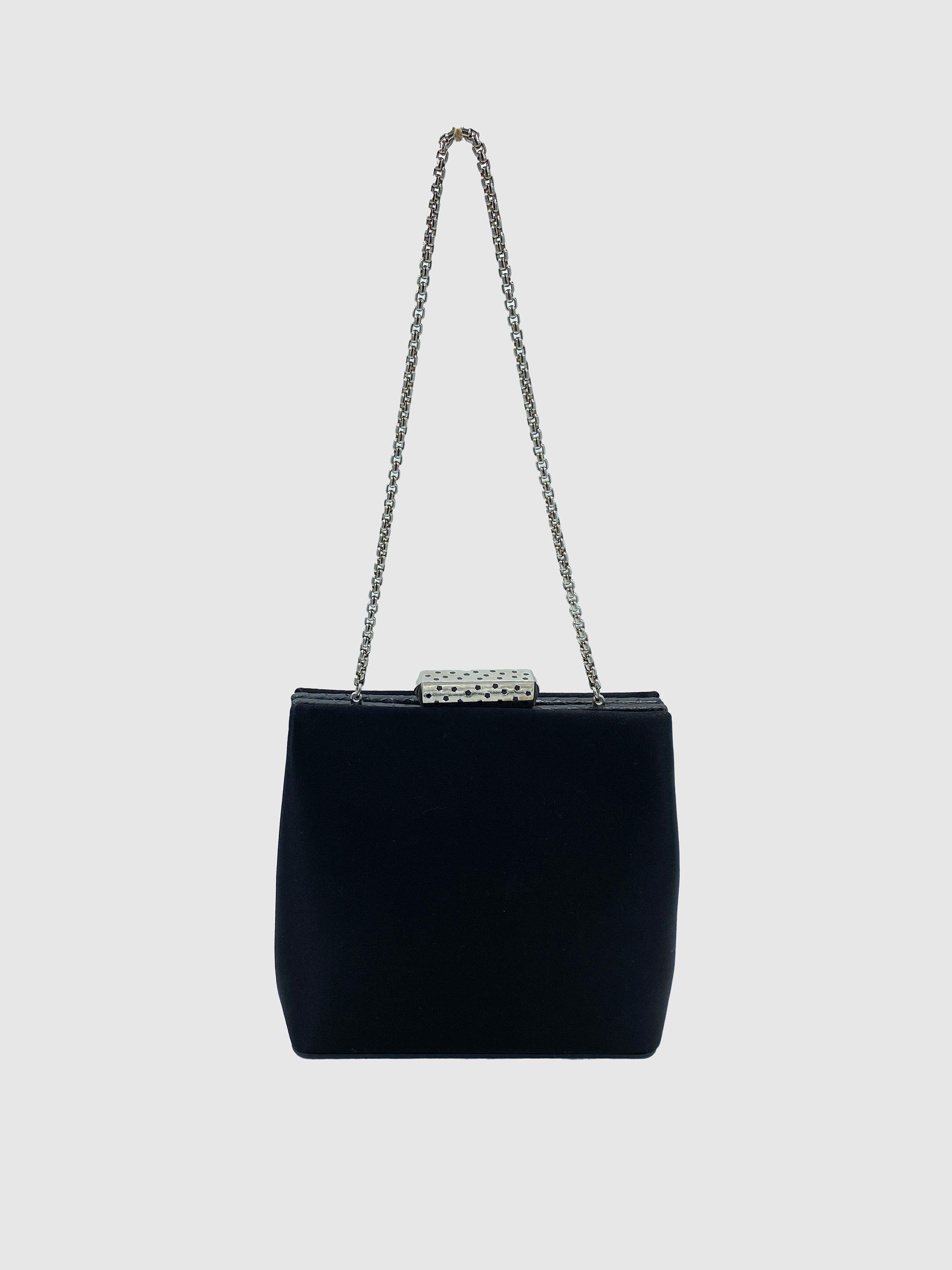 Cartier Grossgrain Structured Clutch - Second Nature Boutique