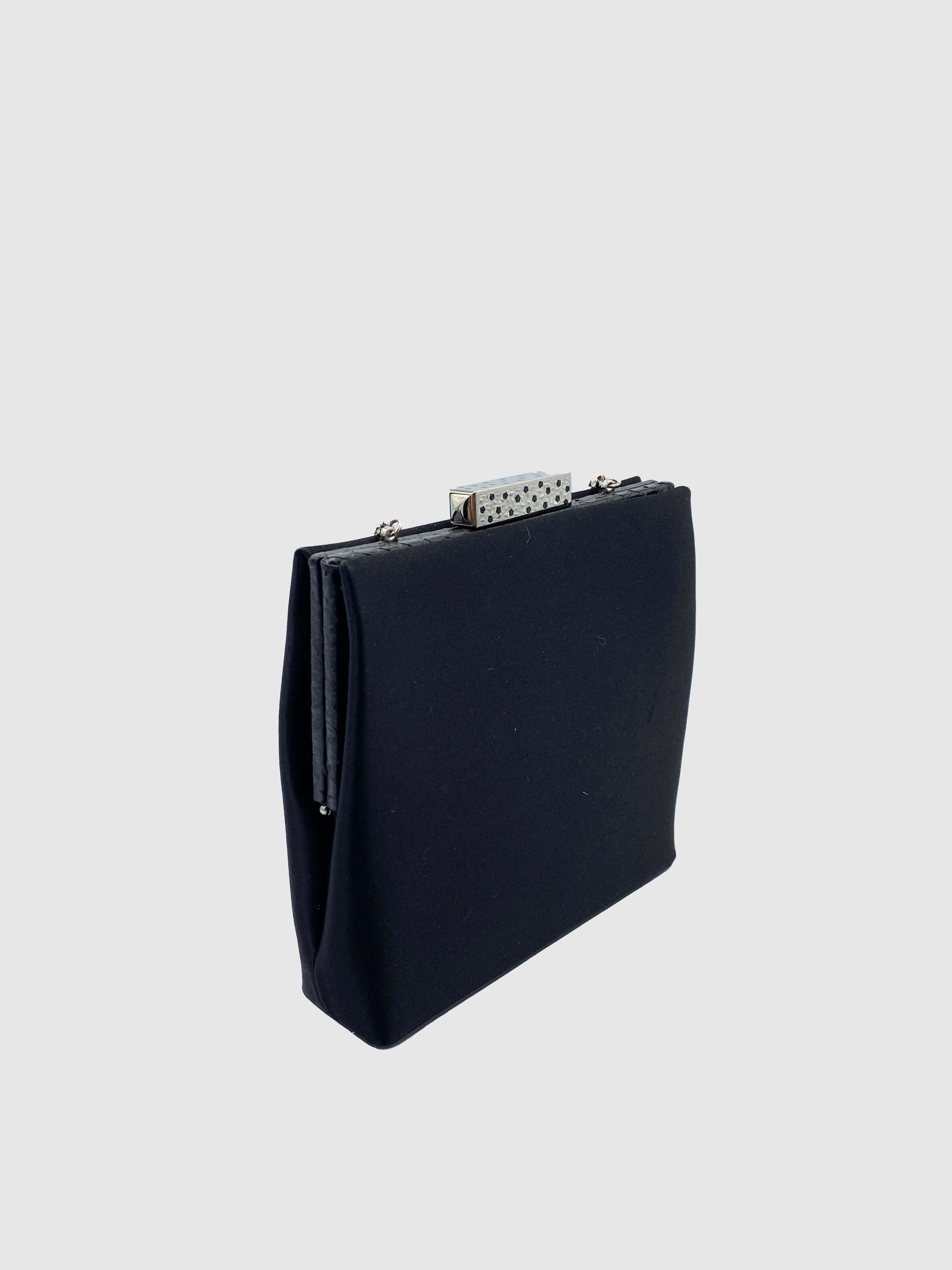 Cartier Grossgrain Structured Clutch - Second Nature Boutique
