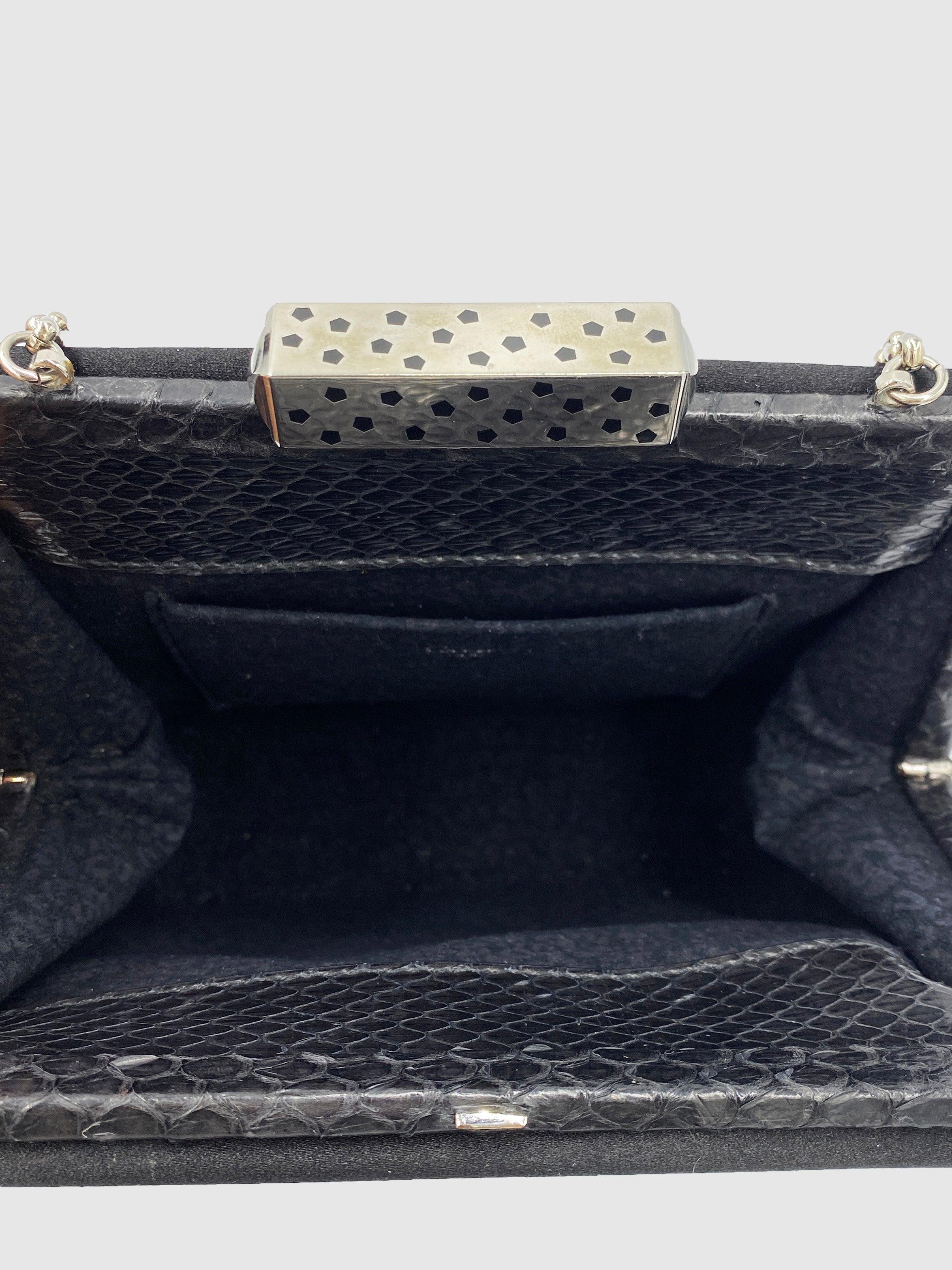 Cartier Grossgrain Structured Clutch - Second Nature Boutique