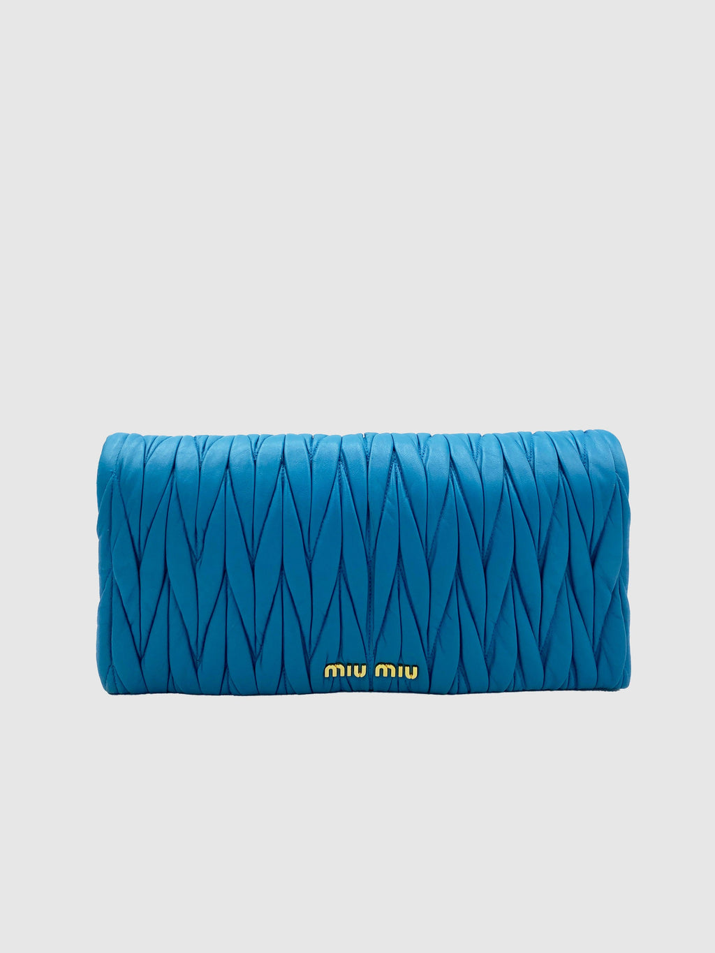 Miu Miu Teal Matelasse bag