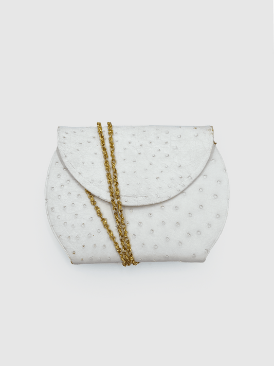 Christian Dior Ostrich Clutch - Second Nature Boutique