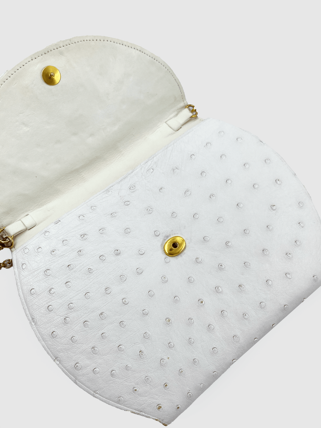 Christian Dior Ostrich Clutch - Second Nature Boutique