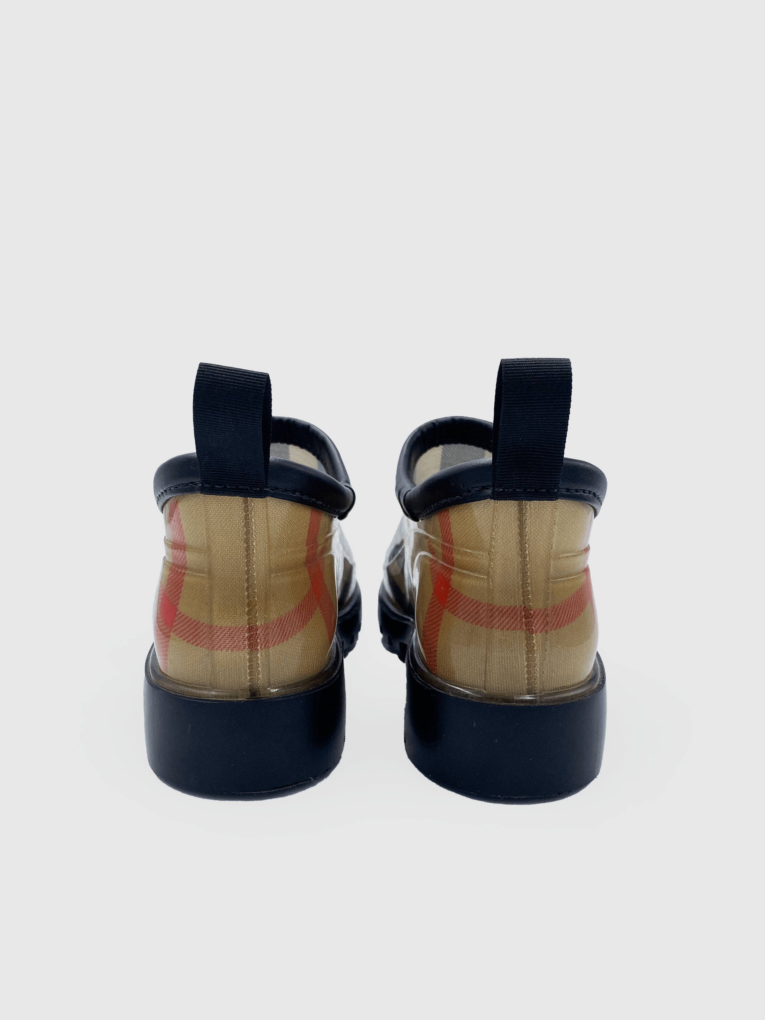 Burberry Haymarket Check Rubber Boots - Size 38 - Second Nature Boutique