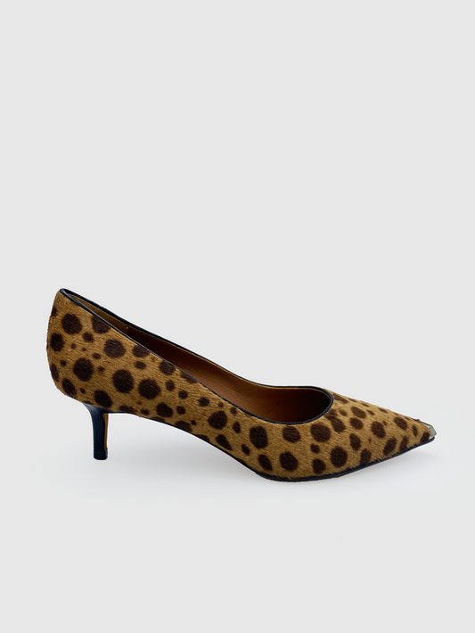 Givenchy Leopard Pointy Toe Heel - Size 38