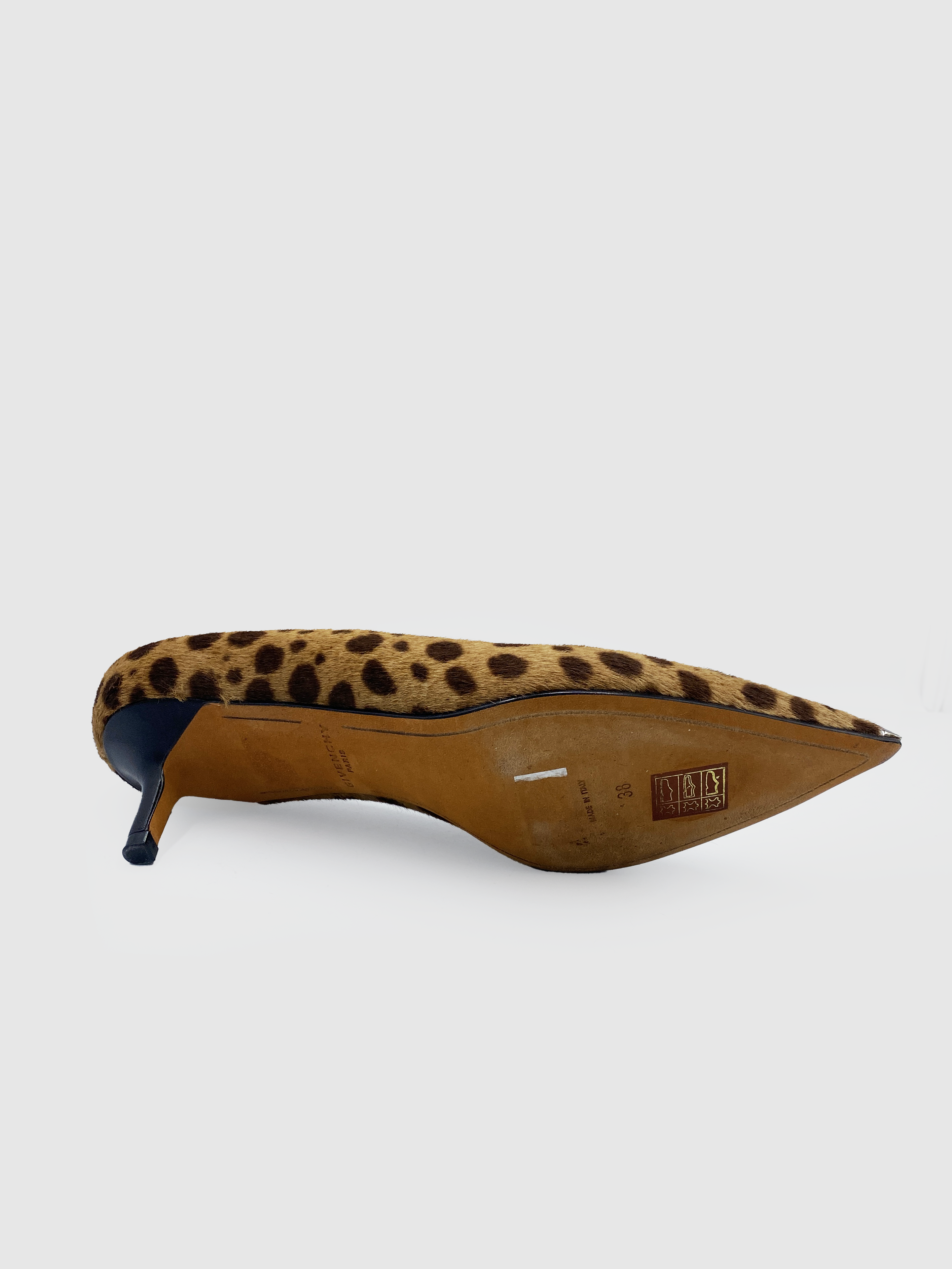 Givenchy Leopard Pointy Toe Heel - Size 38