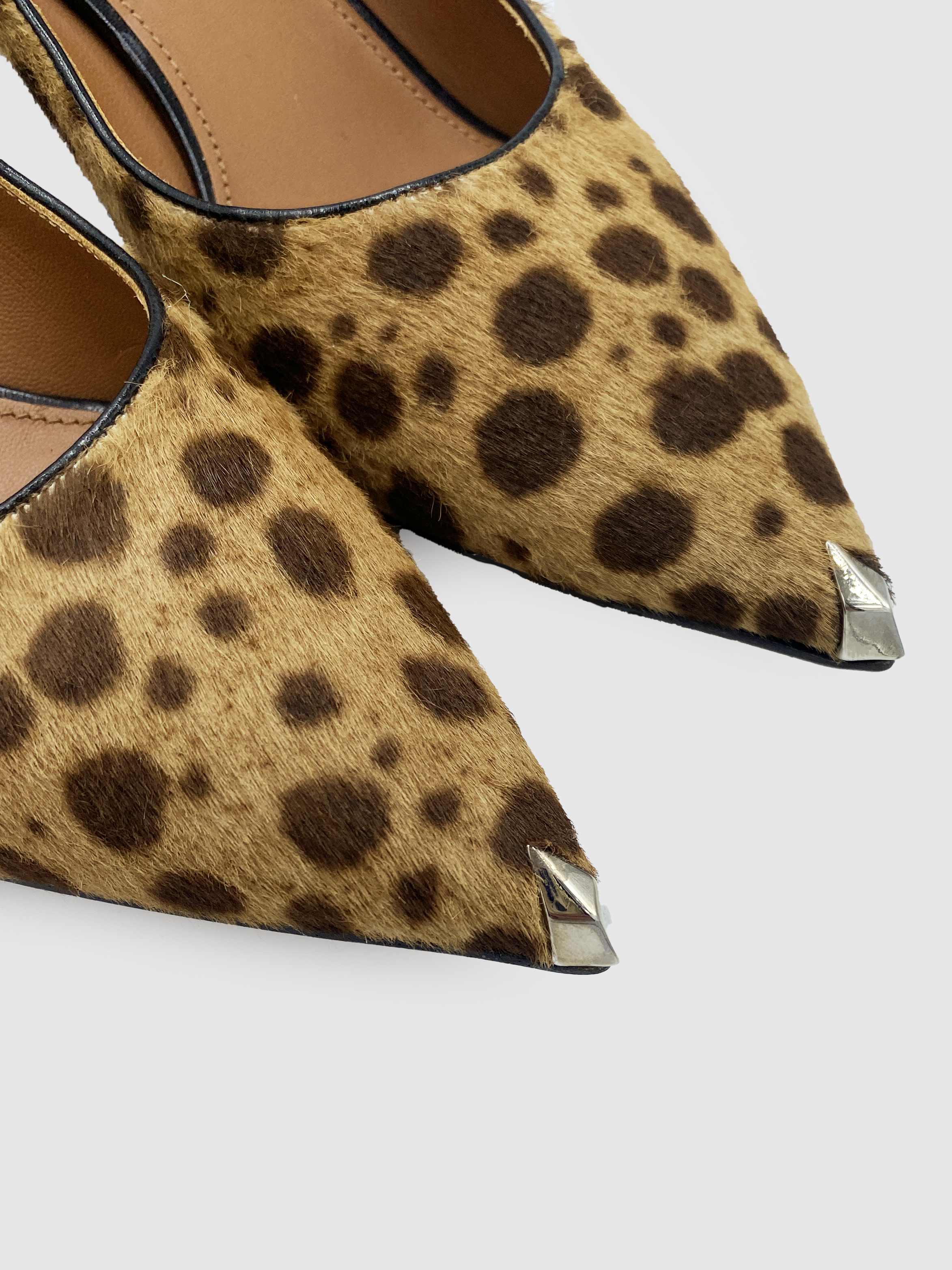 Givenchy Leopard Pointy Toe Heel - Size 38