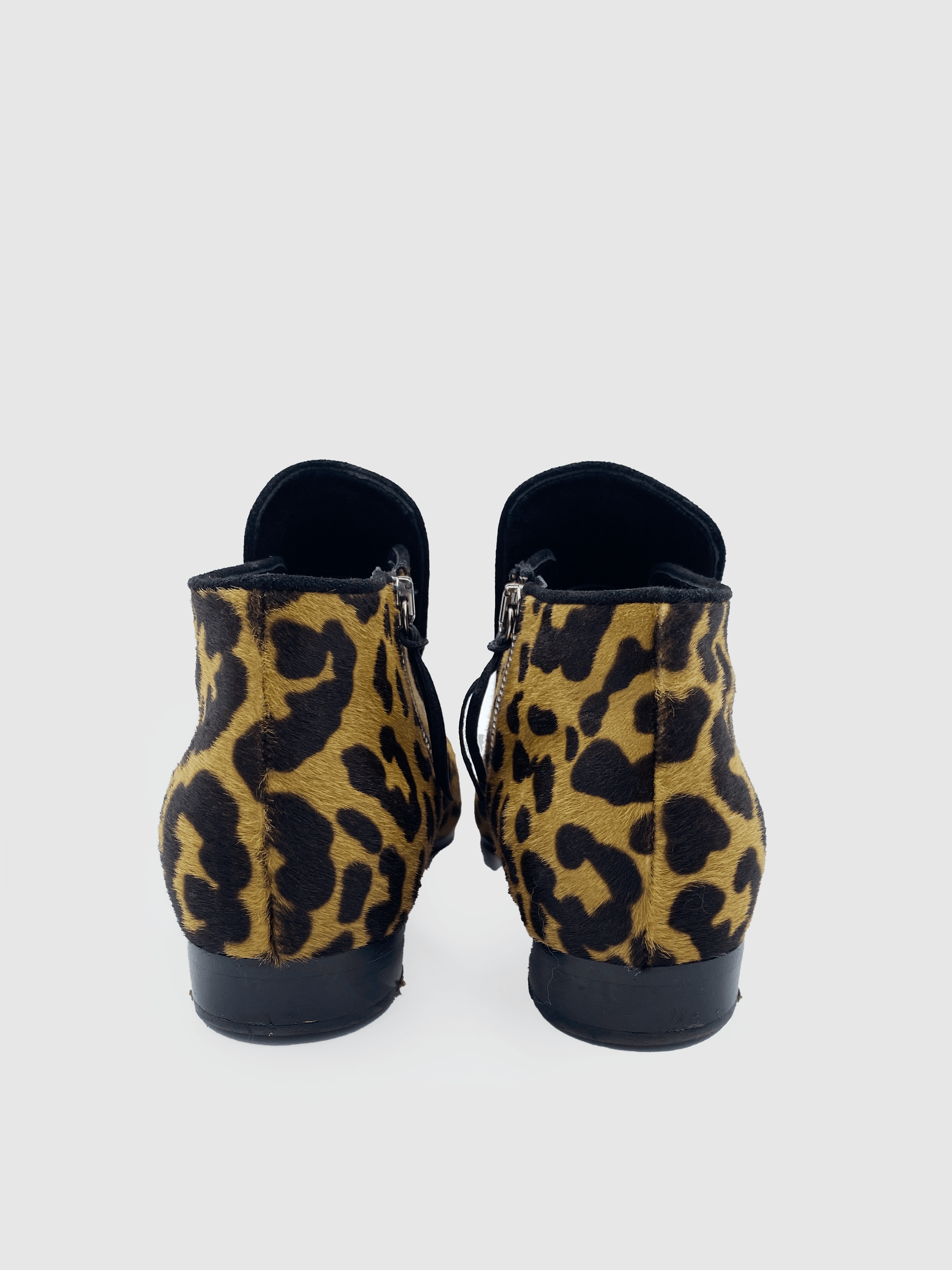 Miu Miu Leopard Boots - Size 40 - Second Nature Boutique