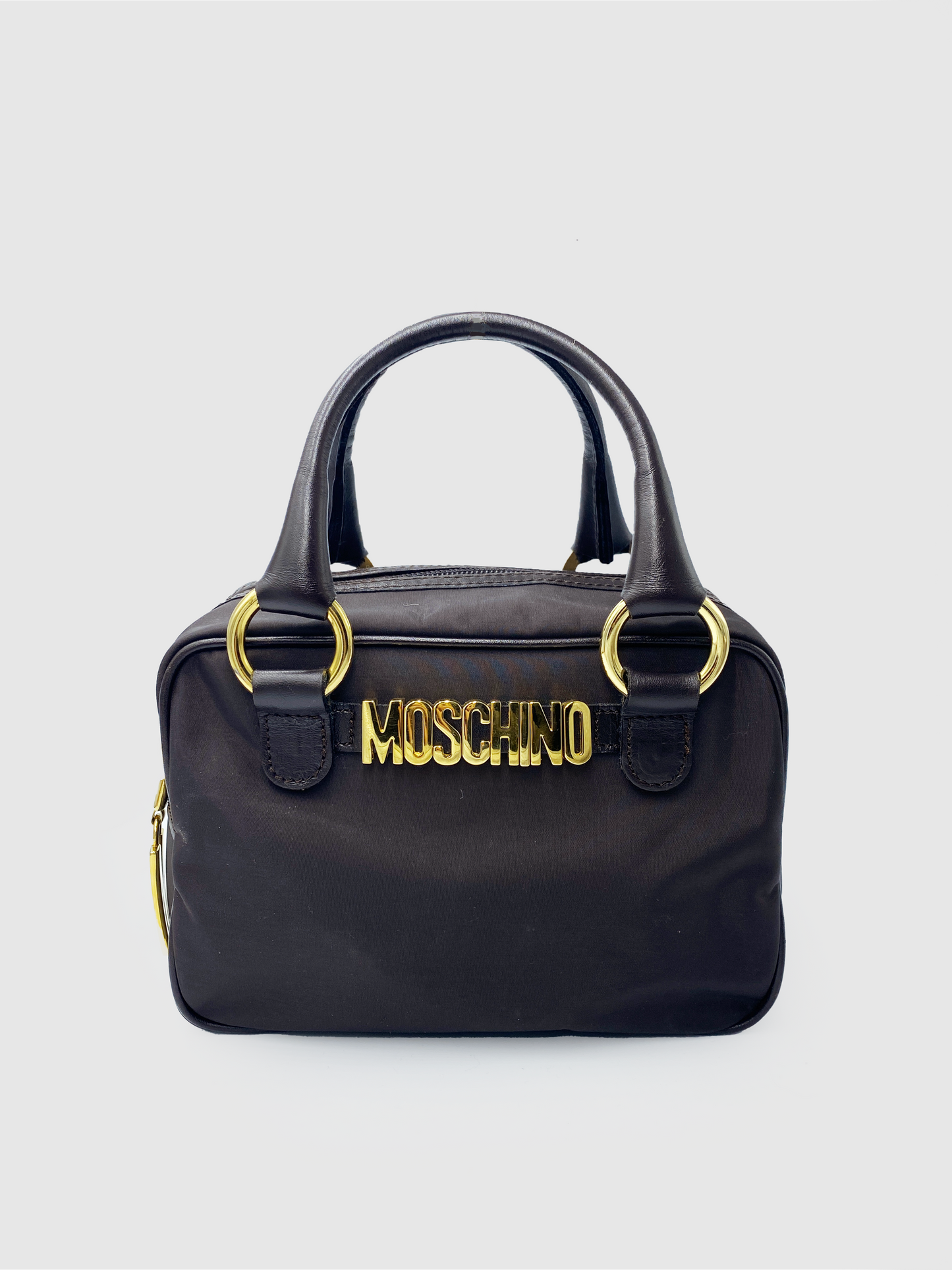 Moschino Brown Mini Circa Bag