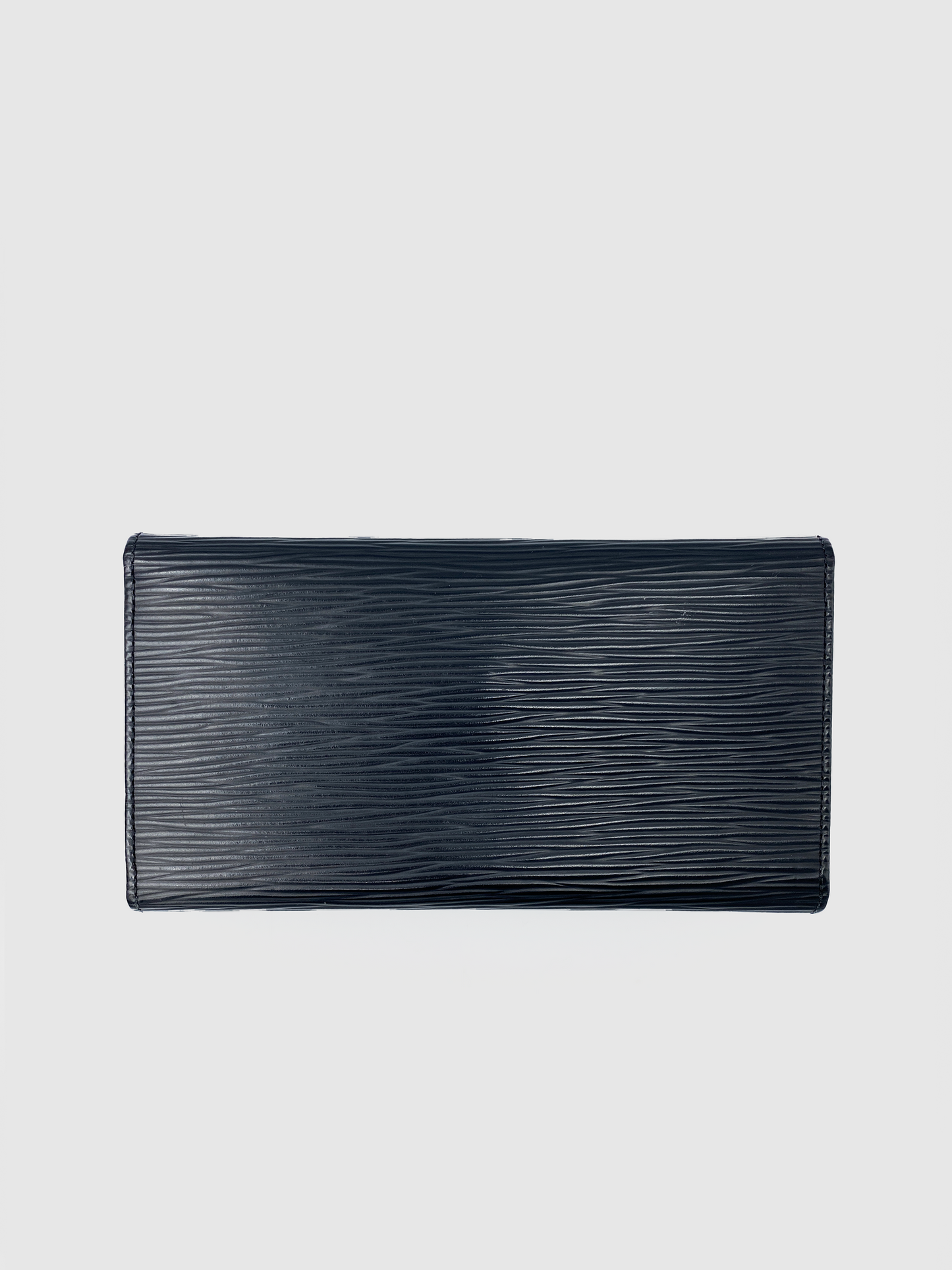 Louis Vuitton Black Epi Sarah Long Wallet