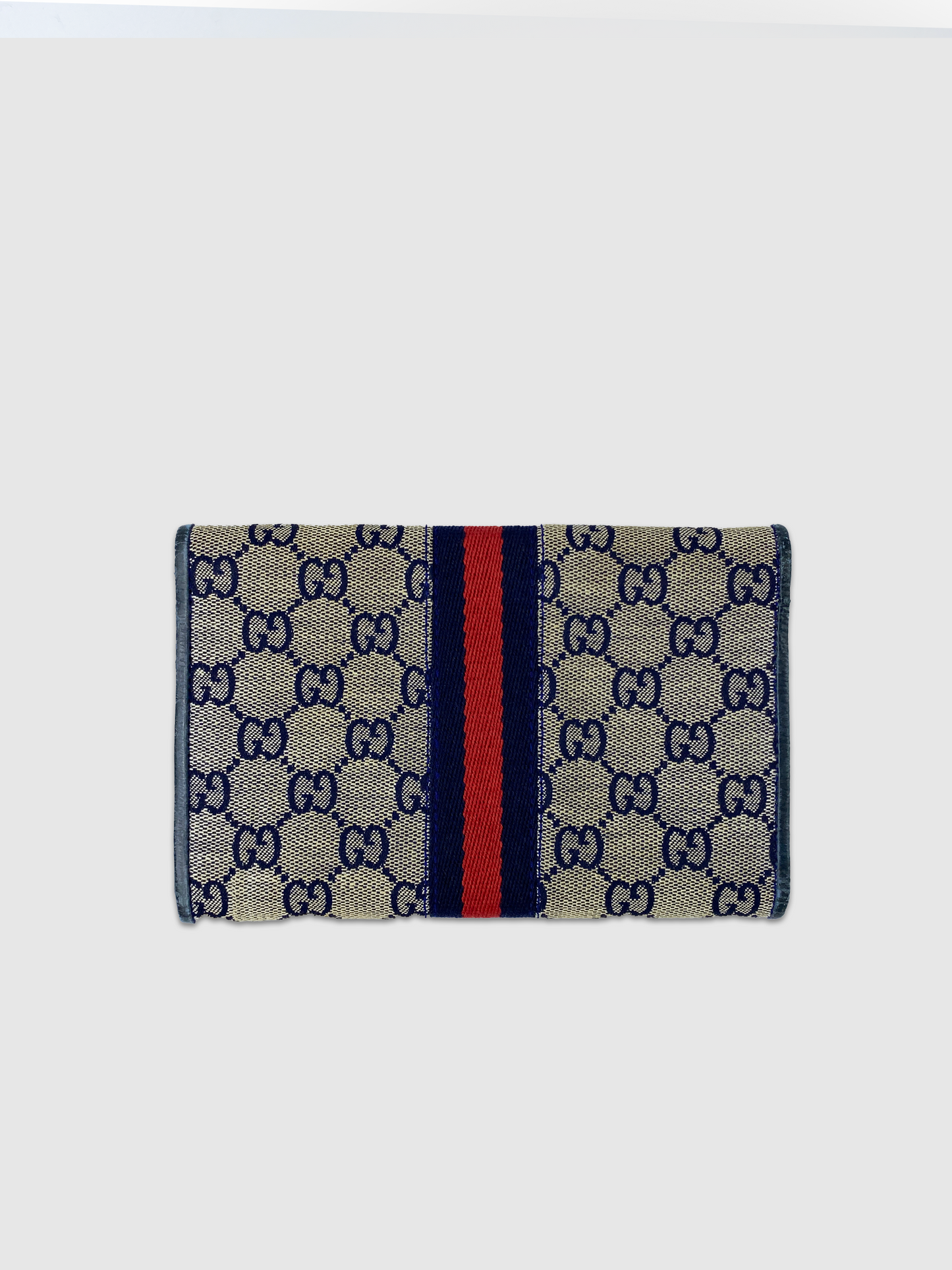 Gucci Vintage Ophidia Navy Canvas Wallet