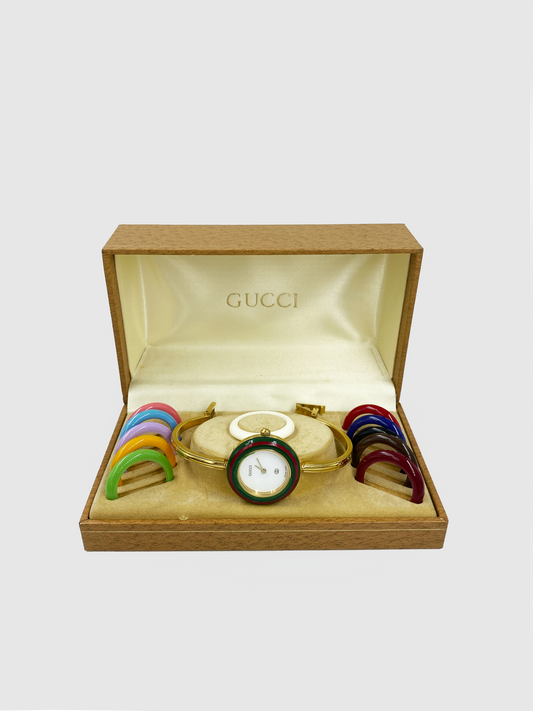 Gucci Timeless Interchangeable Bezel Watch