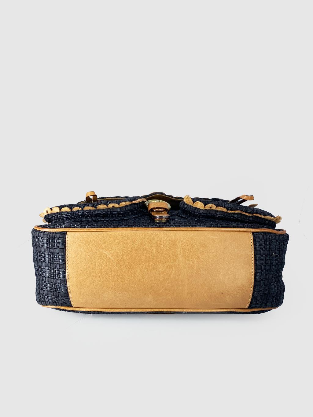 Moschino Black Crochet Shoulder Bag