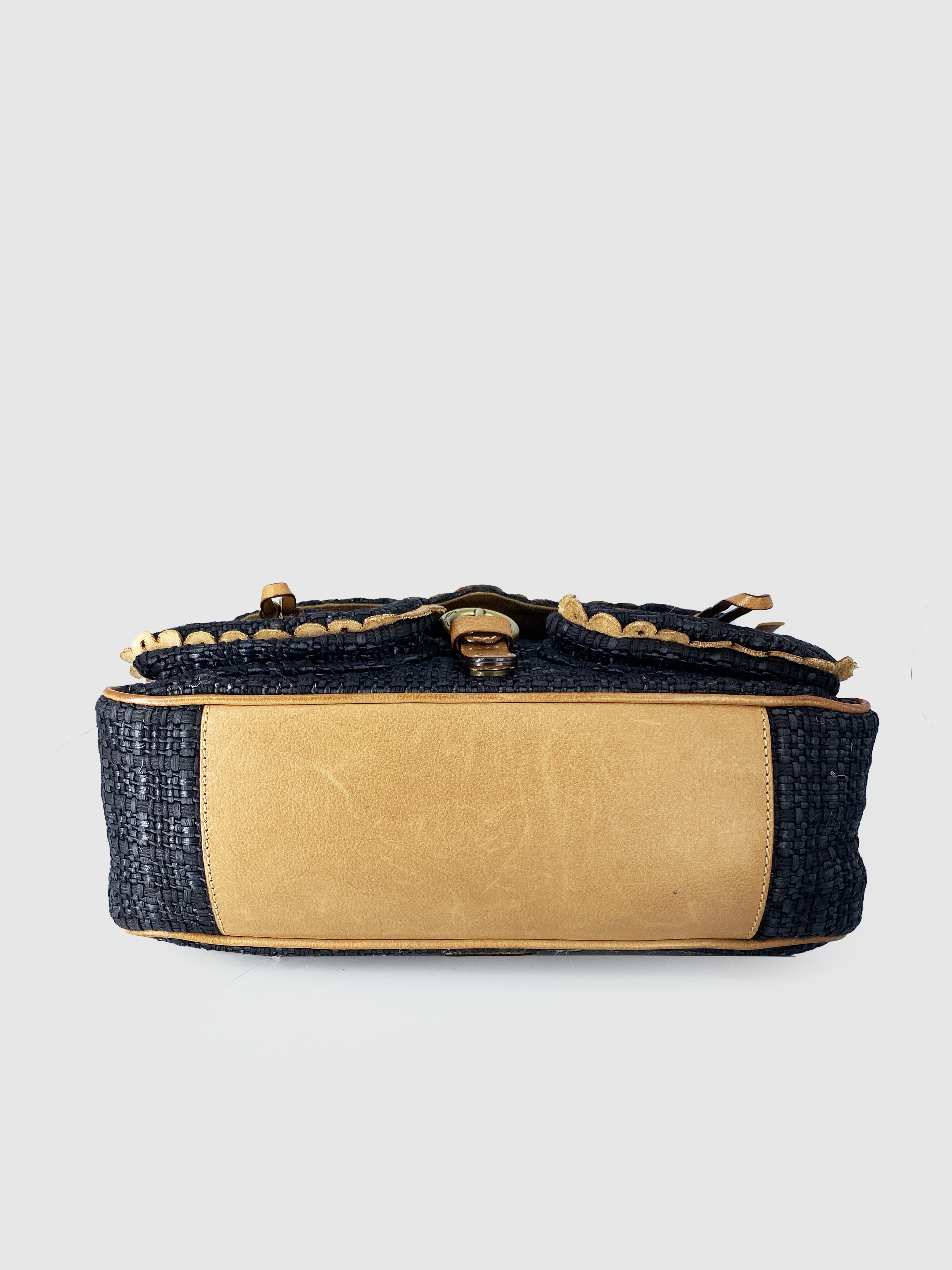 Moschino Black Crochet Shoulder Bag