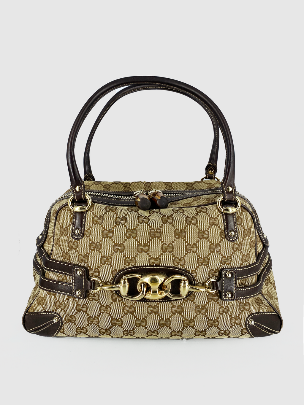 Gucci Satchel Guccissima Canvas Wave Handbag