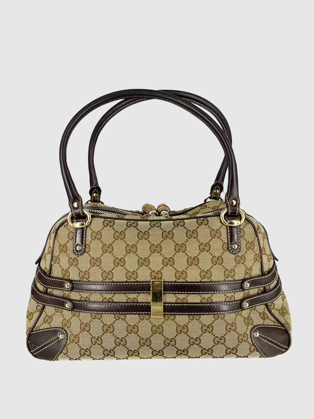 Gucci Satchel Guccissima Canvas Wave Handbag