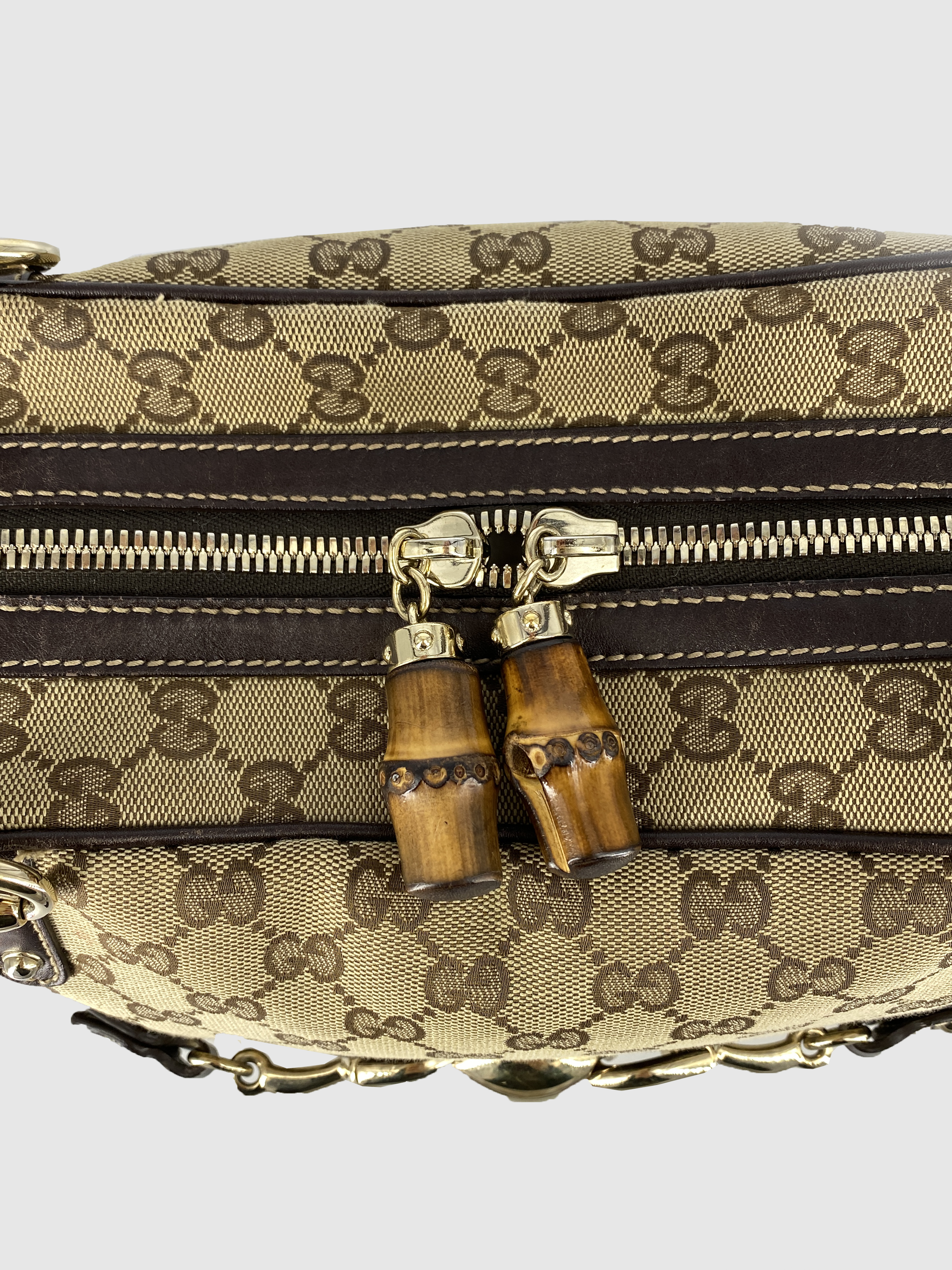Gucci Satchel Guccissima Canvas Wave Handbag