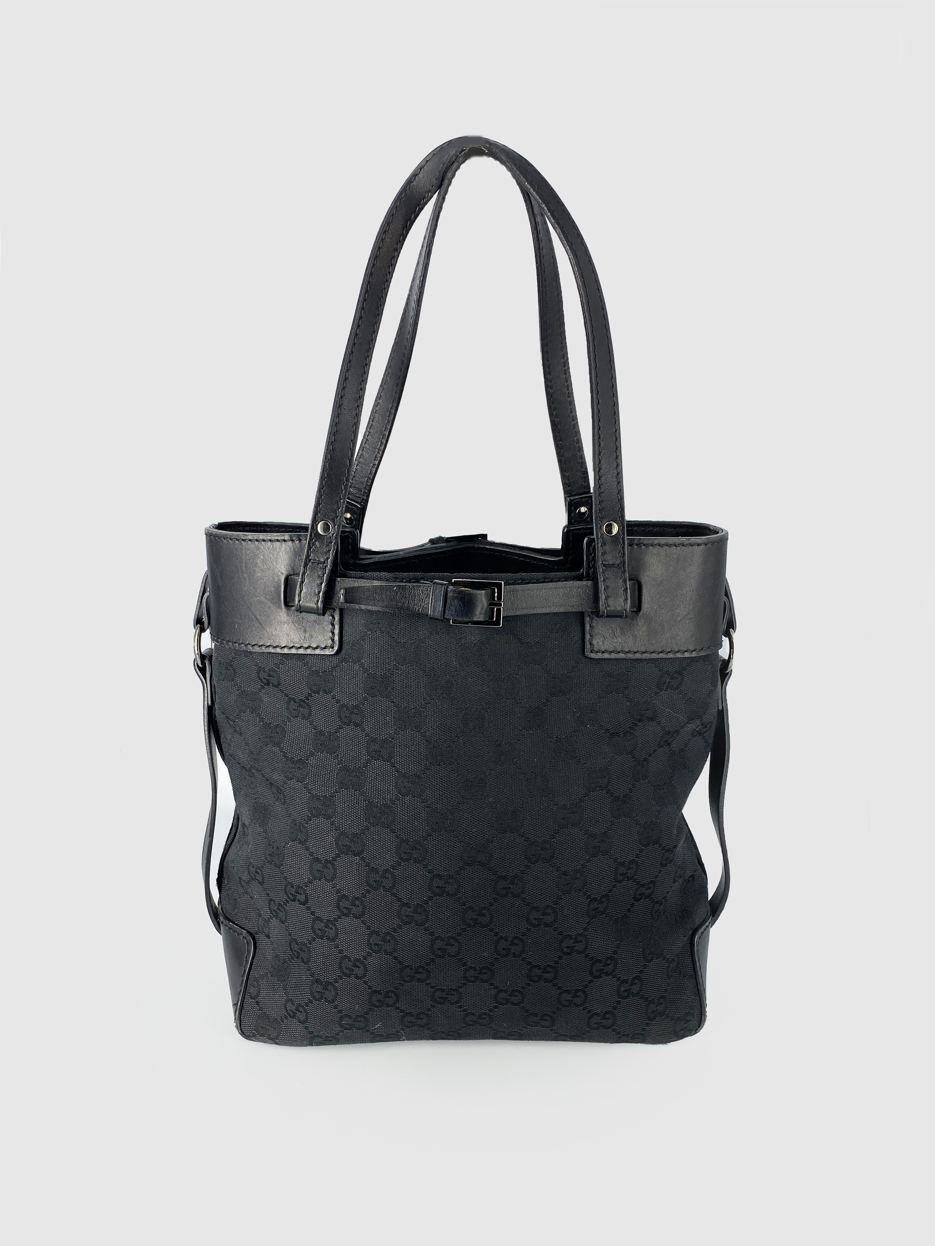 Gucci Black Canvas Tote