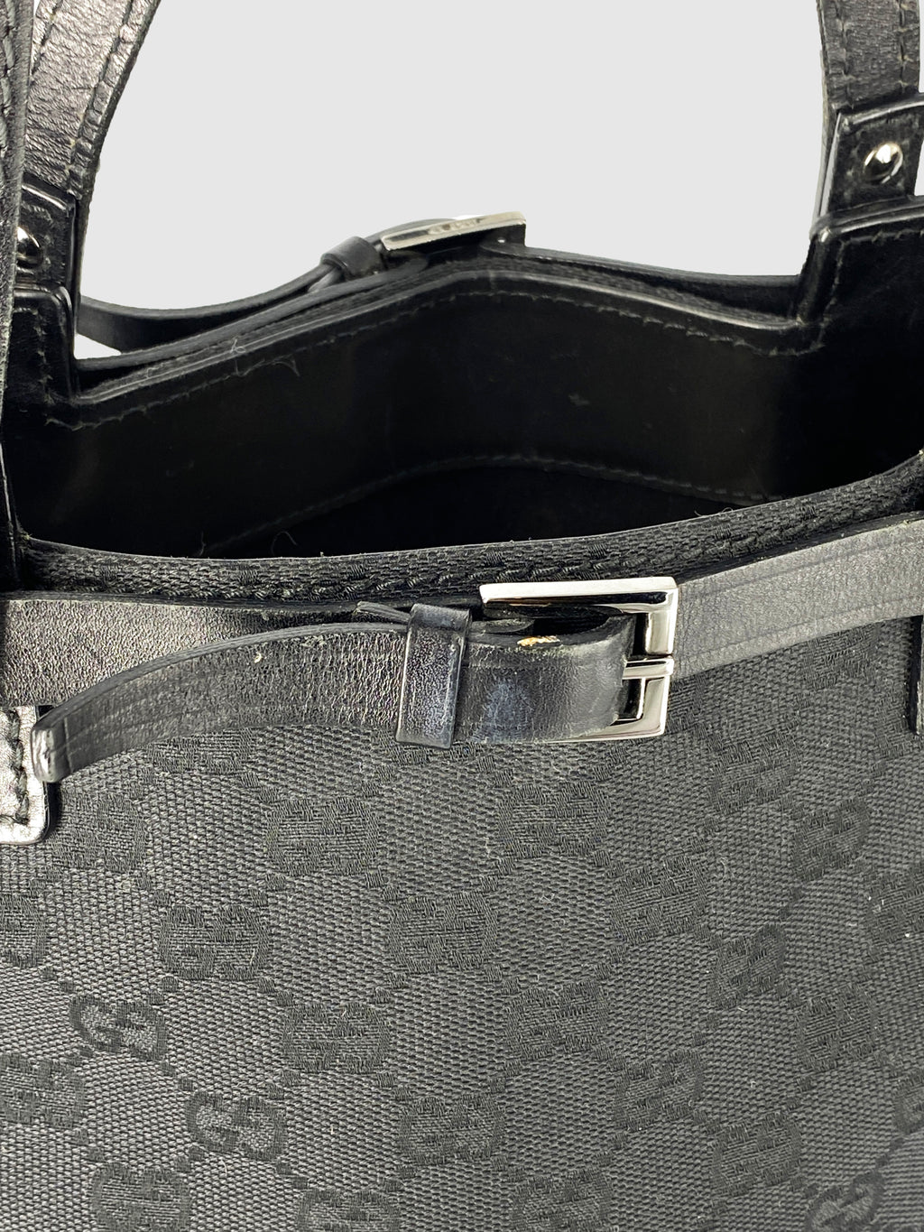 Gucci Black Canvas Tote