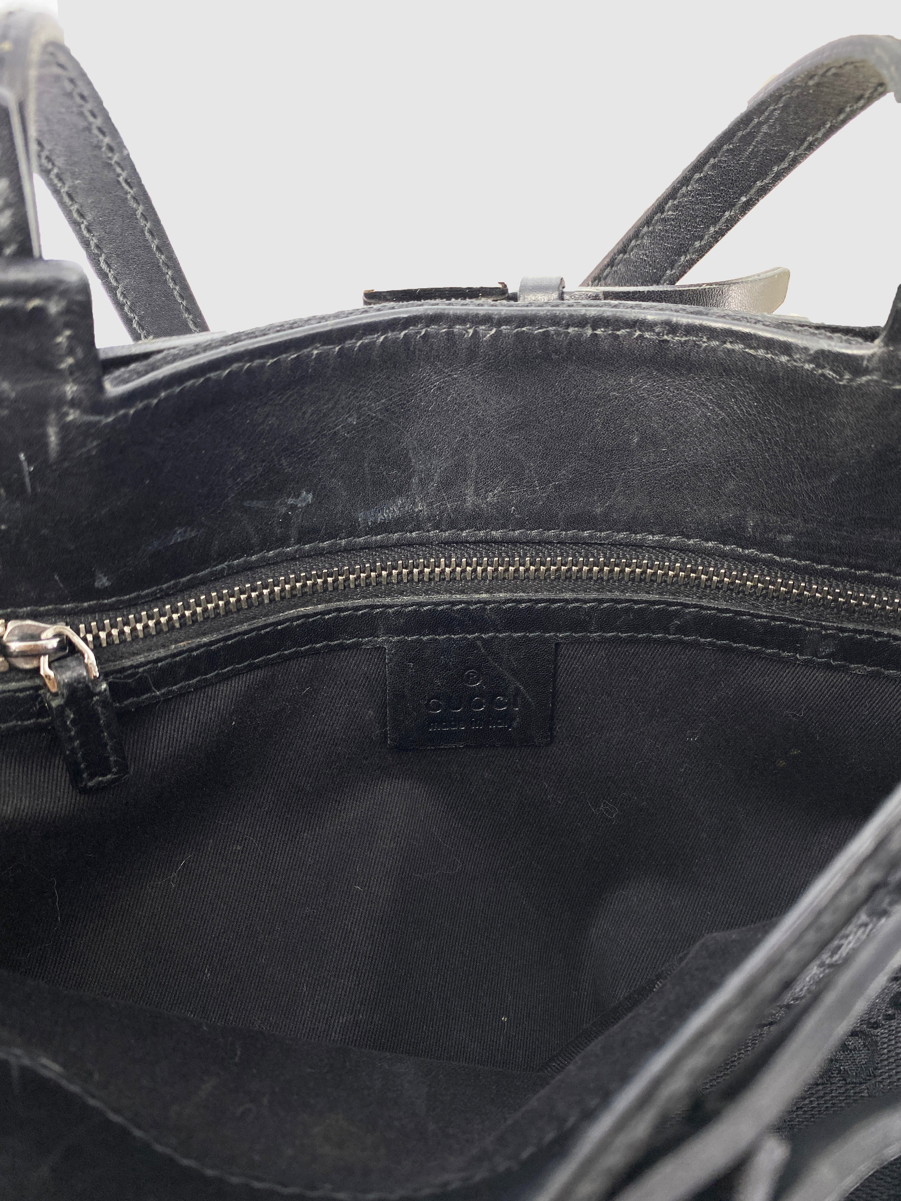 Gucci Black Canvas Tote