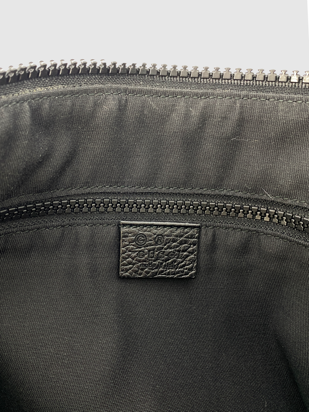 Gucci Black Monogram Nylon Cross-Body Bag