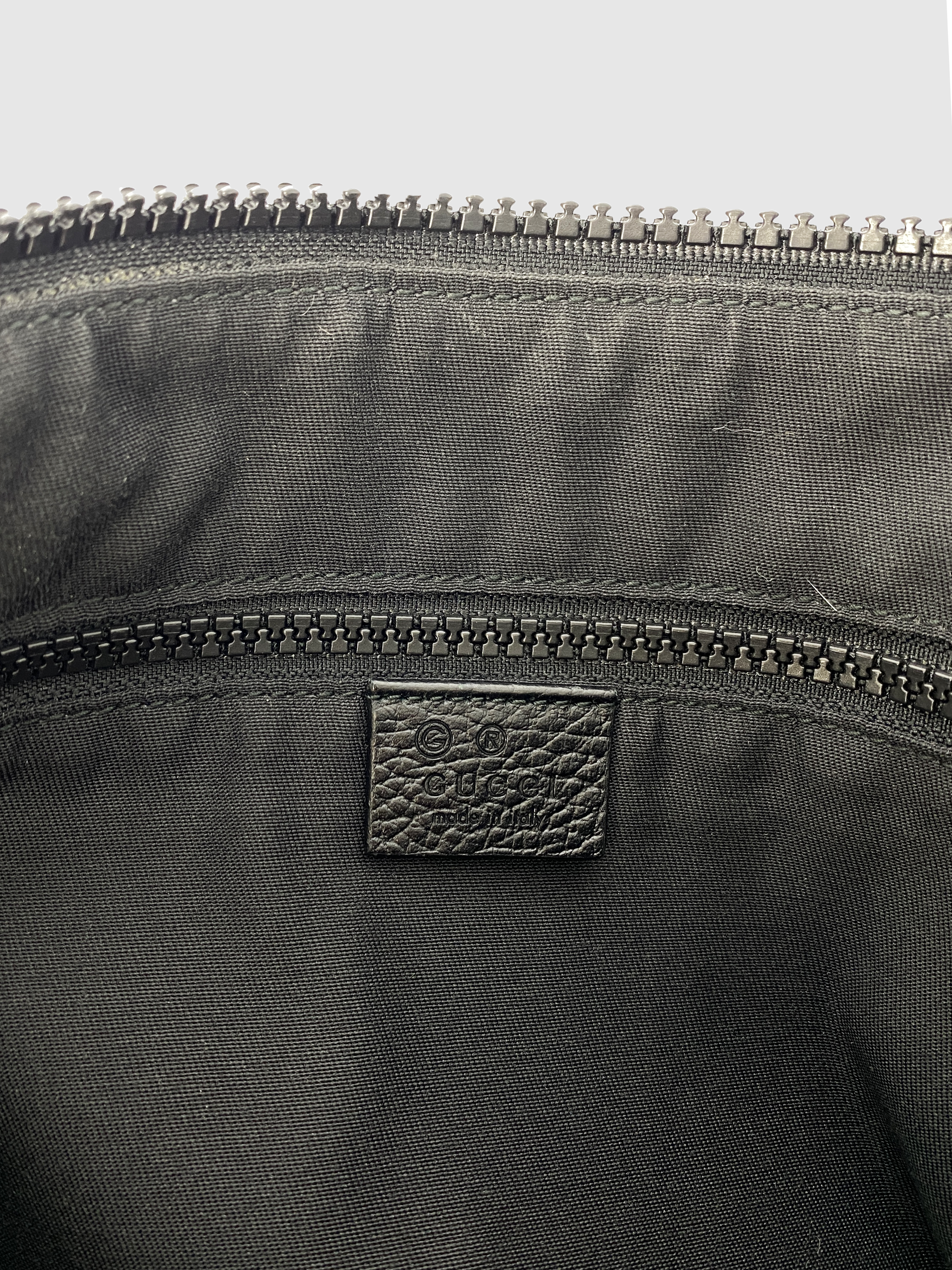 Gucci Black Monogram Nylon Cross-Body Bag