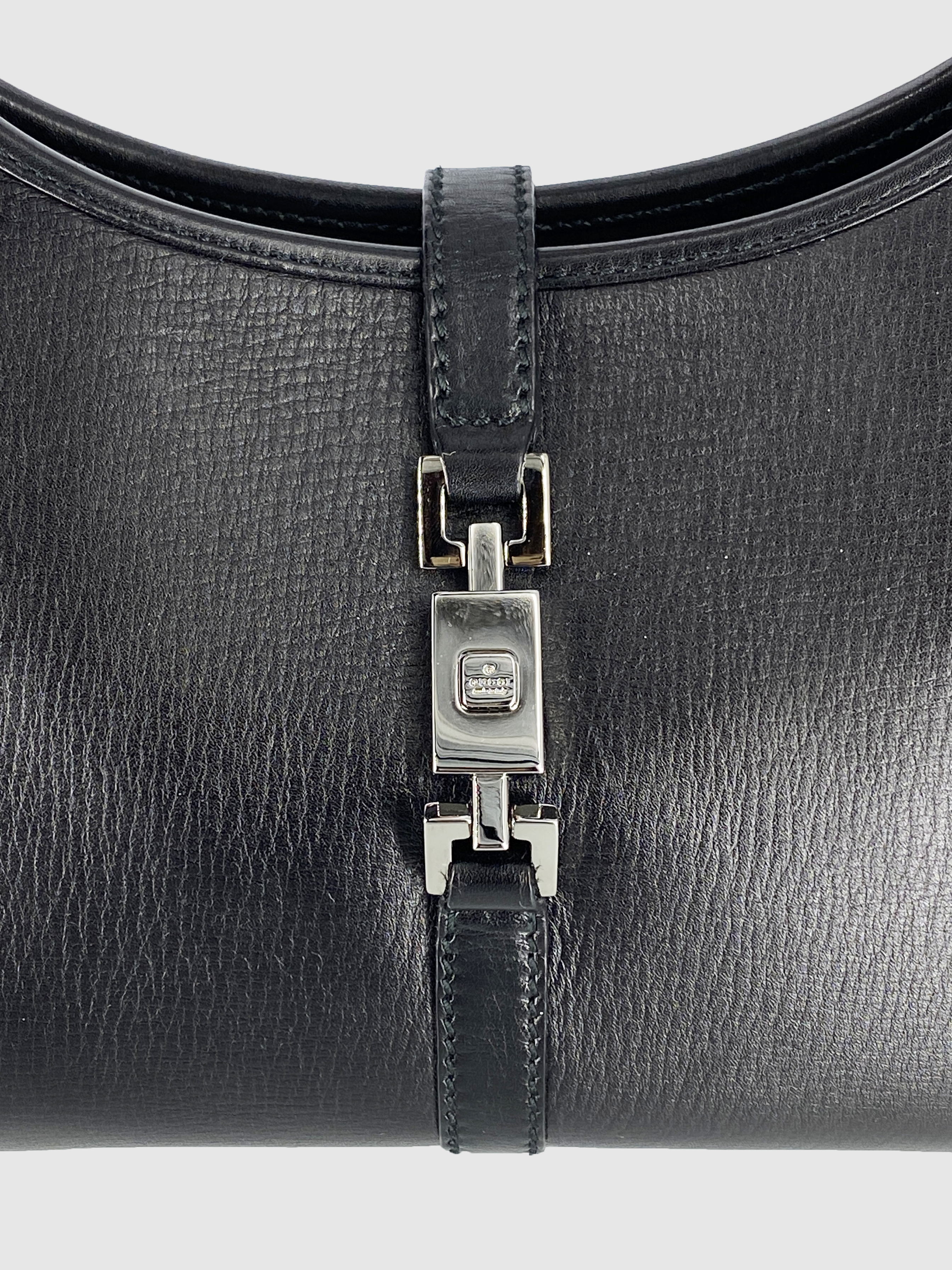 Gucci Black Leather Jackie