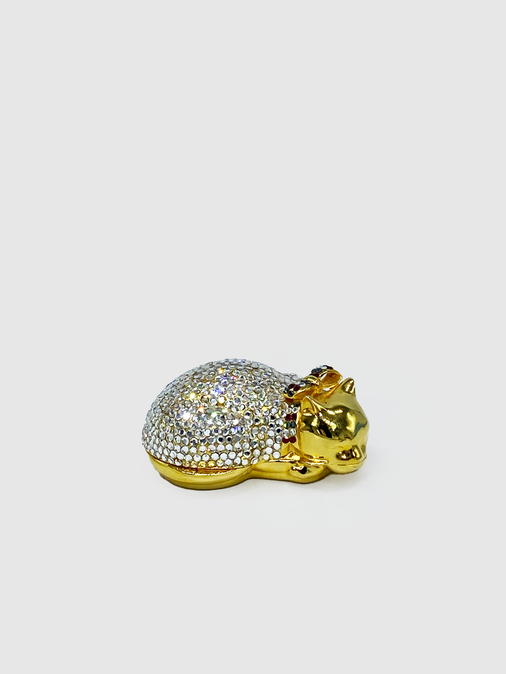 Judith Leiber Crystal Mini Cat Box