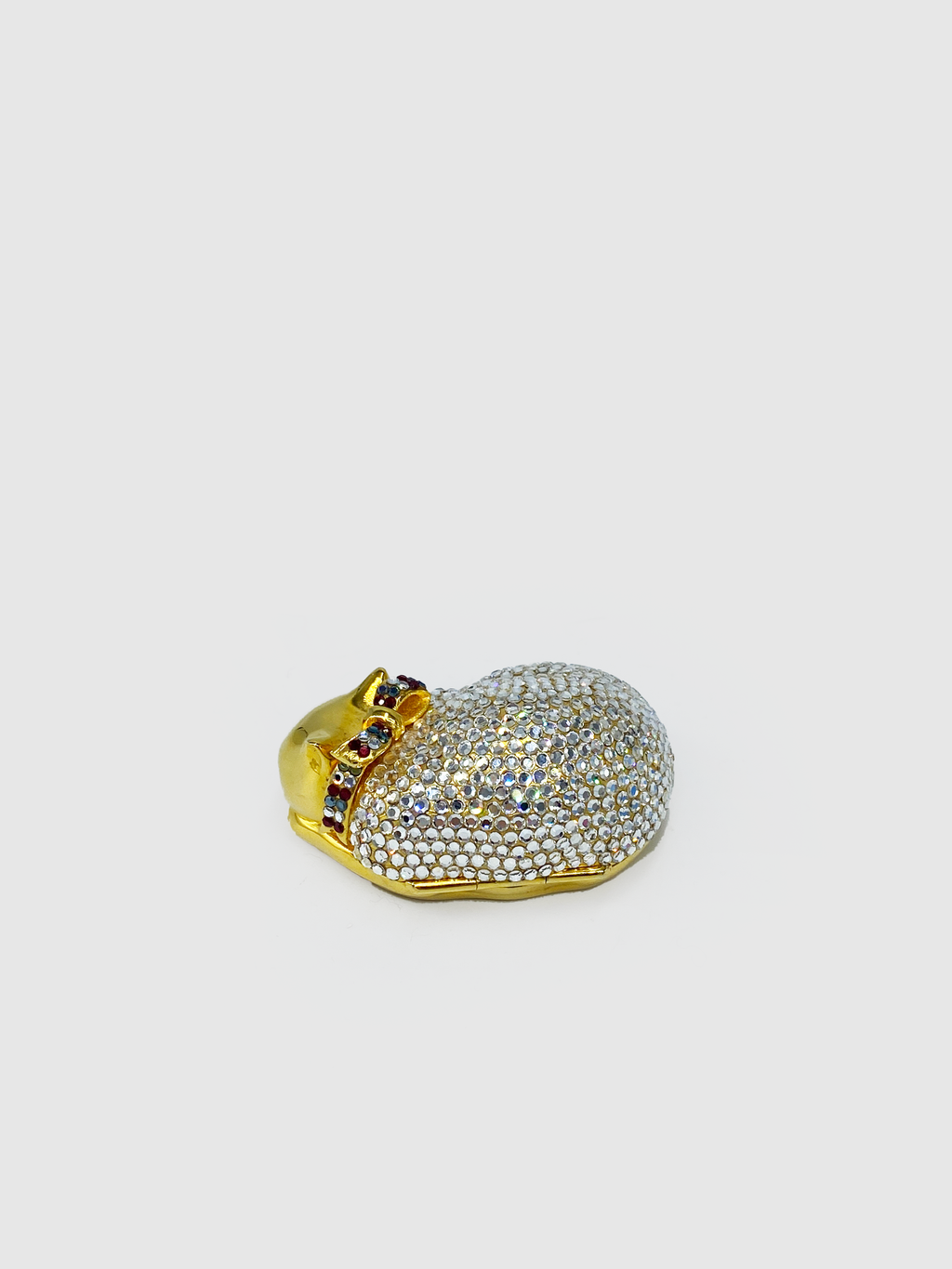 Judith Leiber Crystal Mini Cat Box