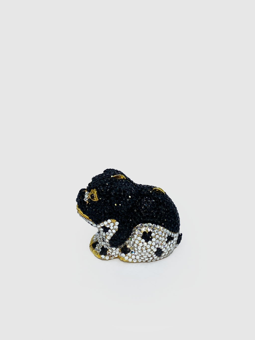 Judith Leiber Black Crystal Mini Dog Box