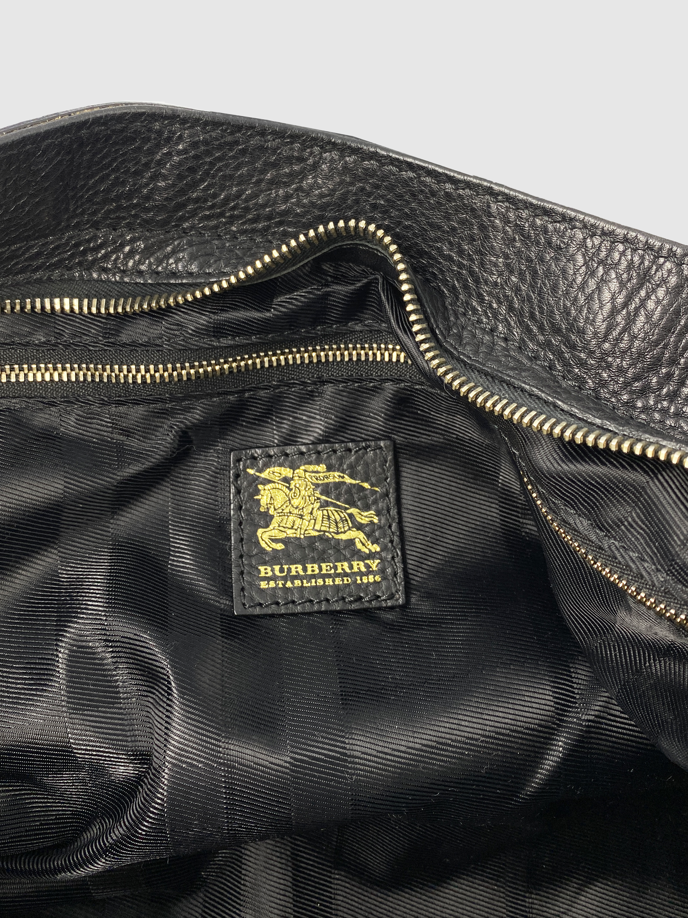 Burberry Double Front Pocket Nova Check Shoulder Bag