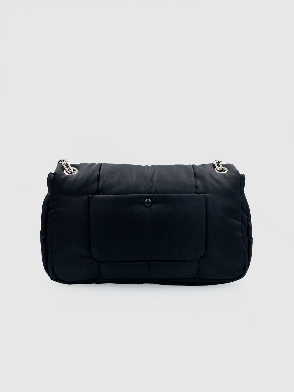 Prada Black Nylon Tessuto Bomber Shoulder Bag