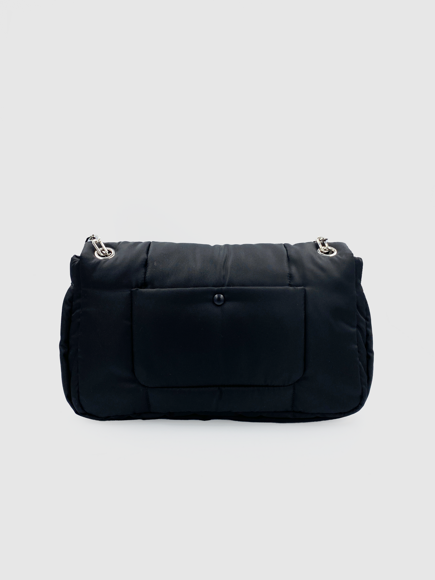 Prada Black Nylon Tessuto Bomber Shoulder Bag