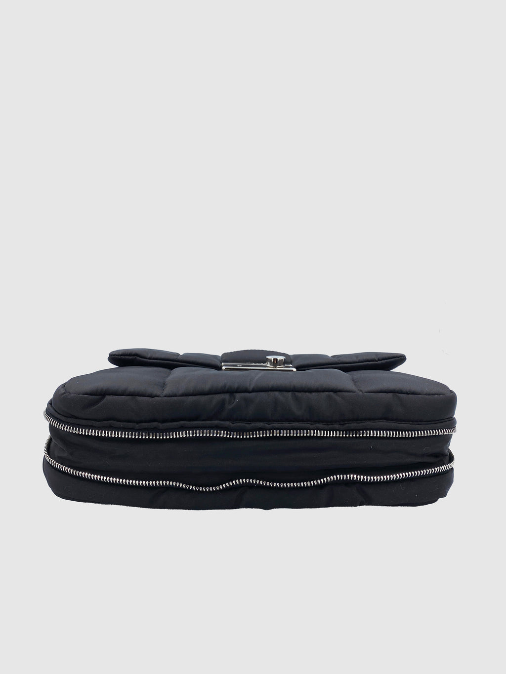 Prada Black Nylon Tessuto Bomber Shoulder Bag