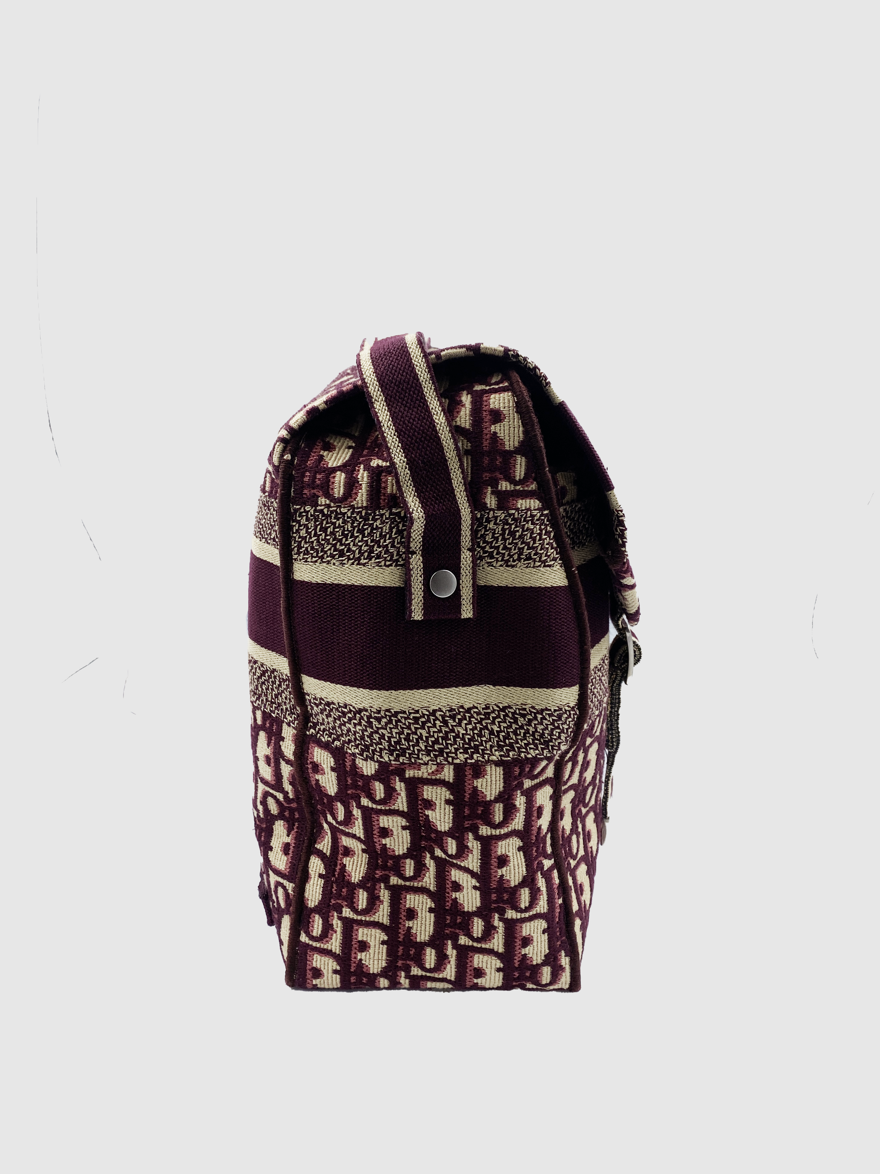 Christian Dior Burgundy Diorcarmp Messenger Bag