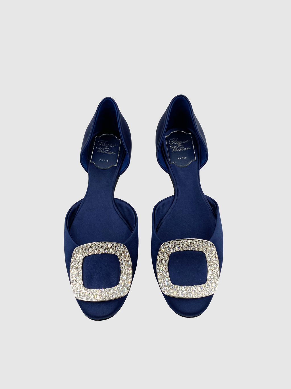 Roger Vivier Blue Saint Flat - Size 37