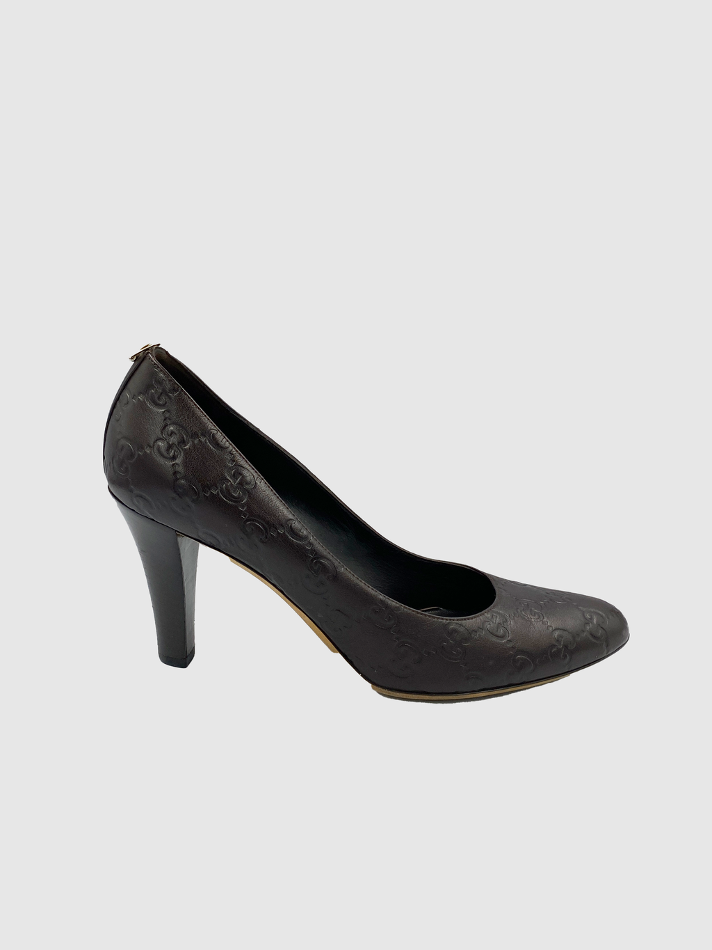 Monogram Leather Pumps - Size 39