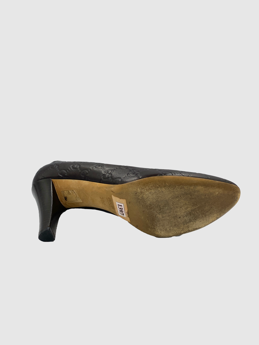 Monogram Leather Pumps - Size 39