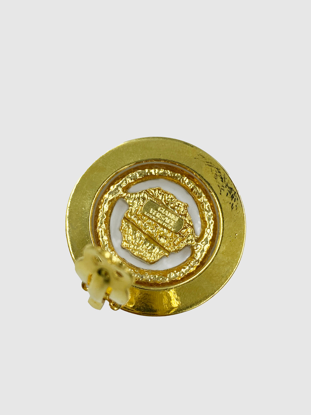 Medusa Circular Clip-On Earrings