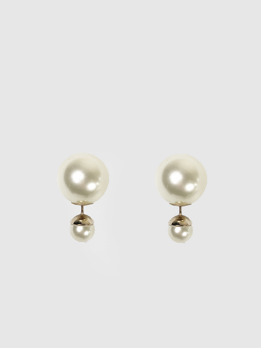 Christian Dior Pearl Tribales Earrings