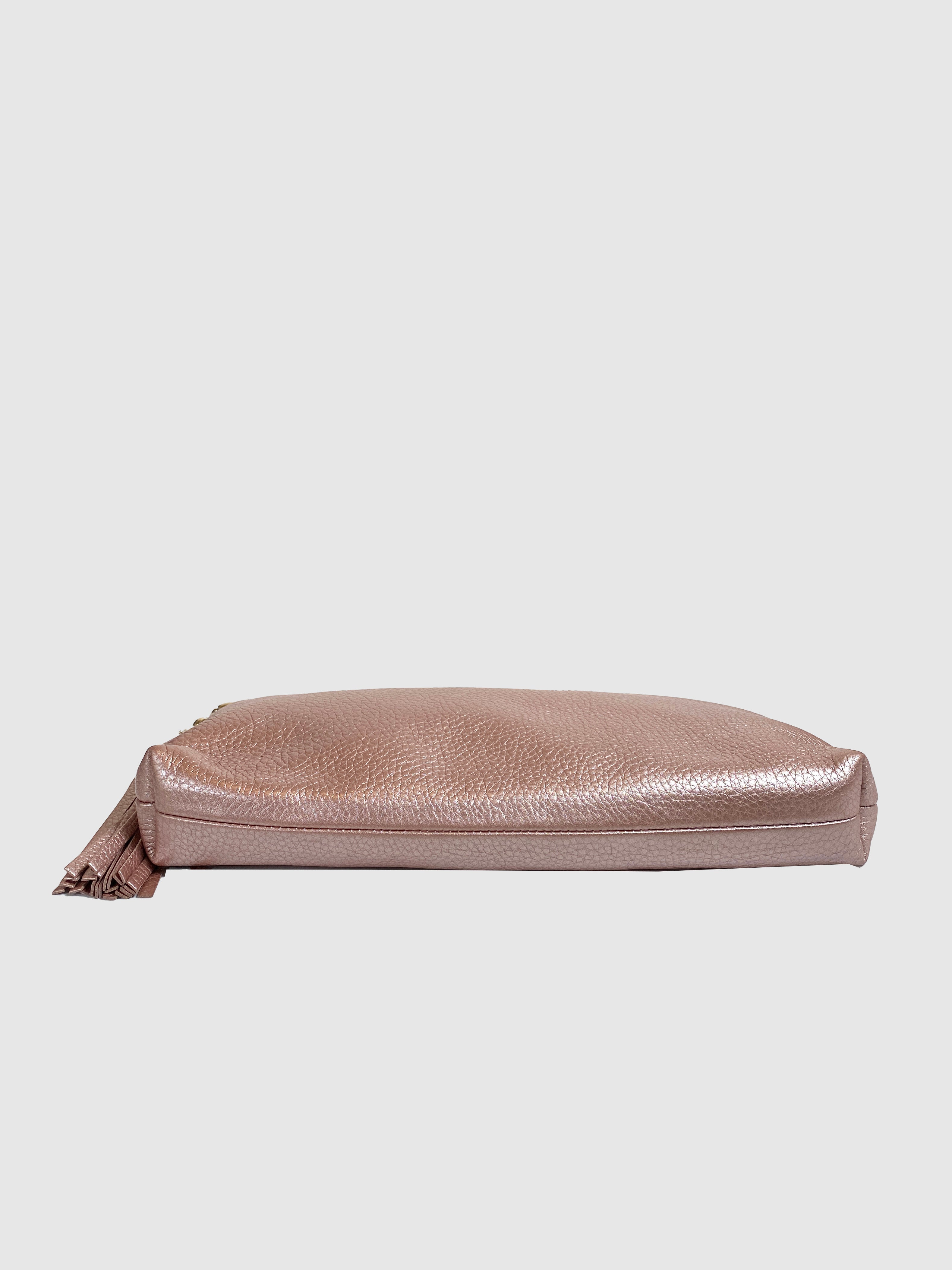 Gucci Sienna Metallic Pink Clutch