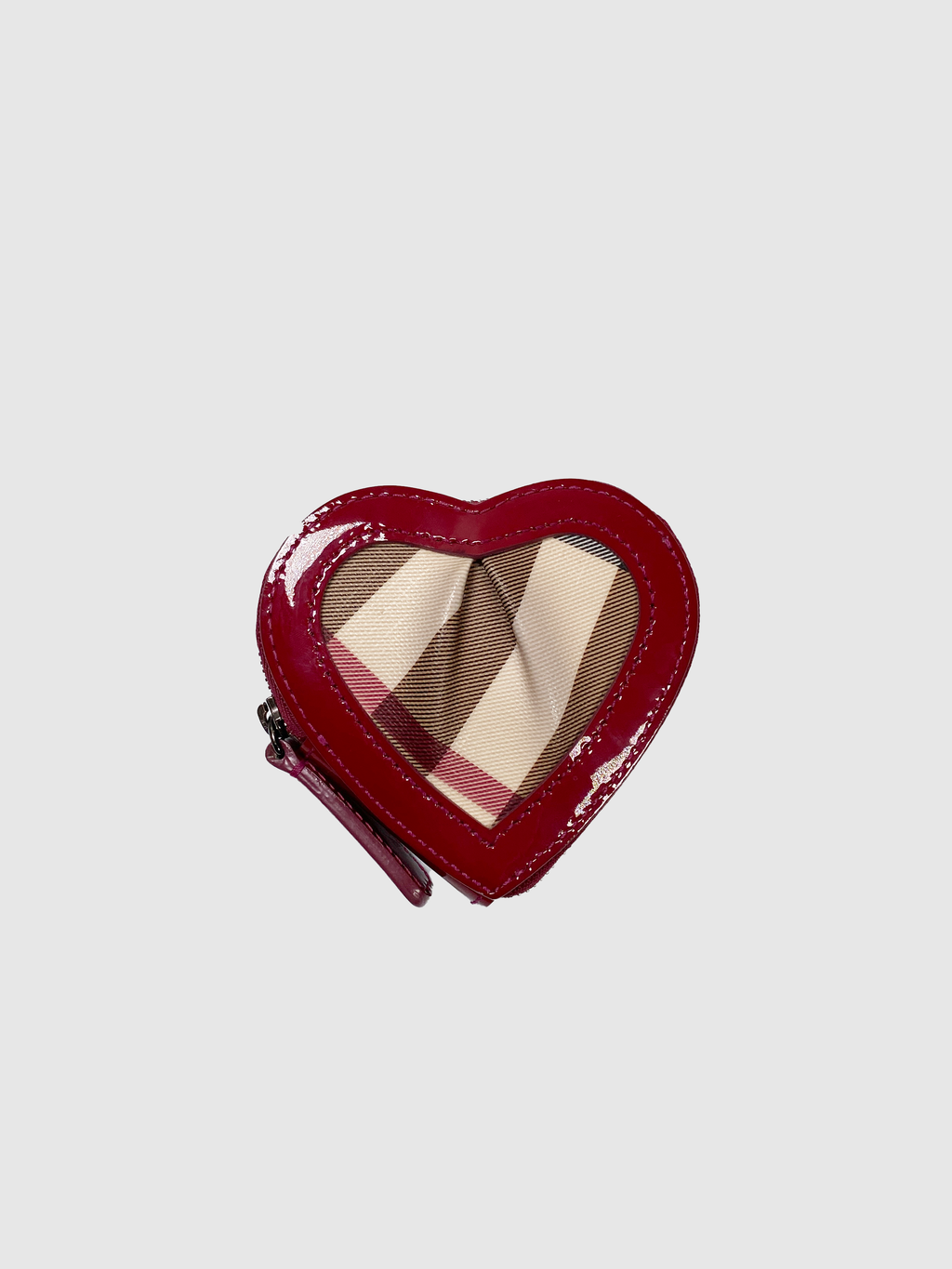 Heart Nova Check Coin Purse